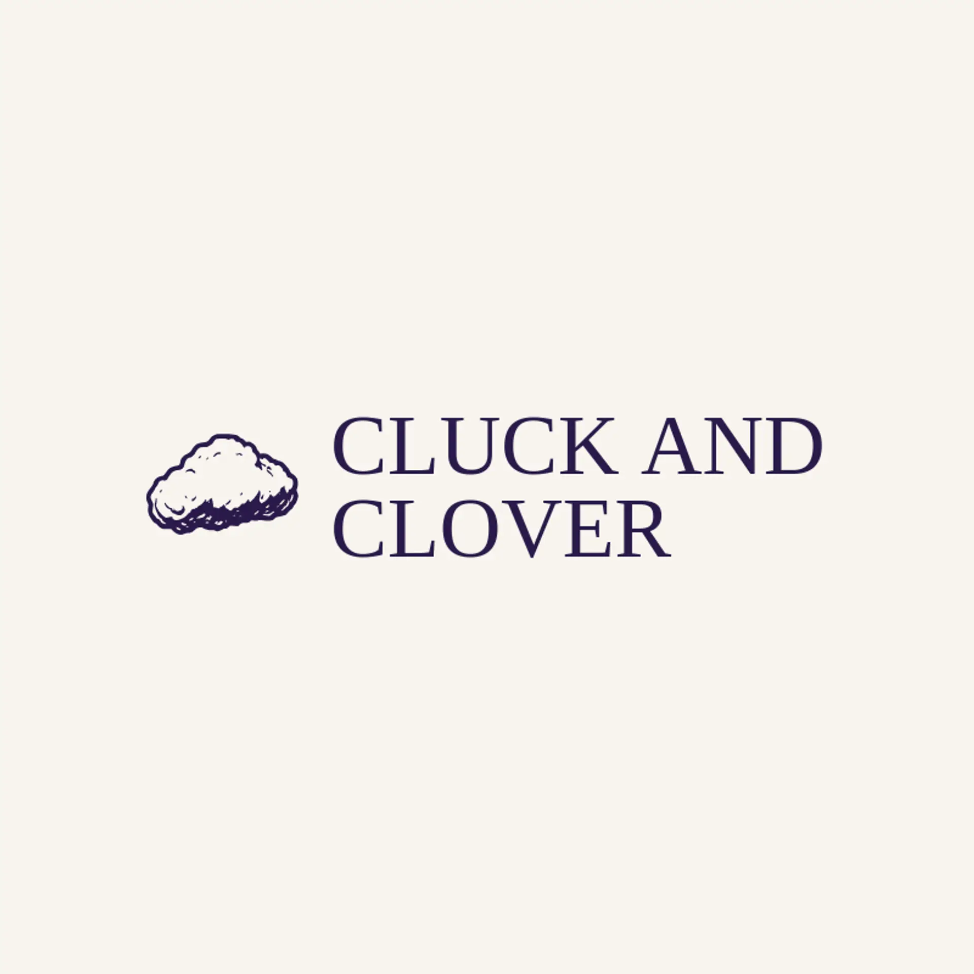 Cluck and Clover logo for fried chicken