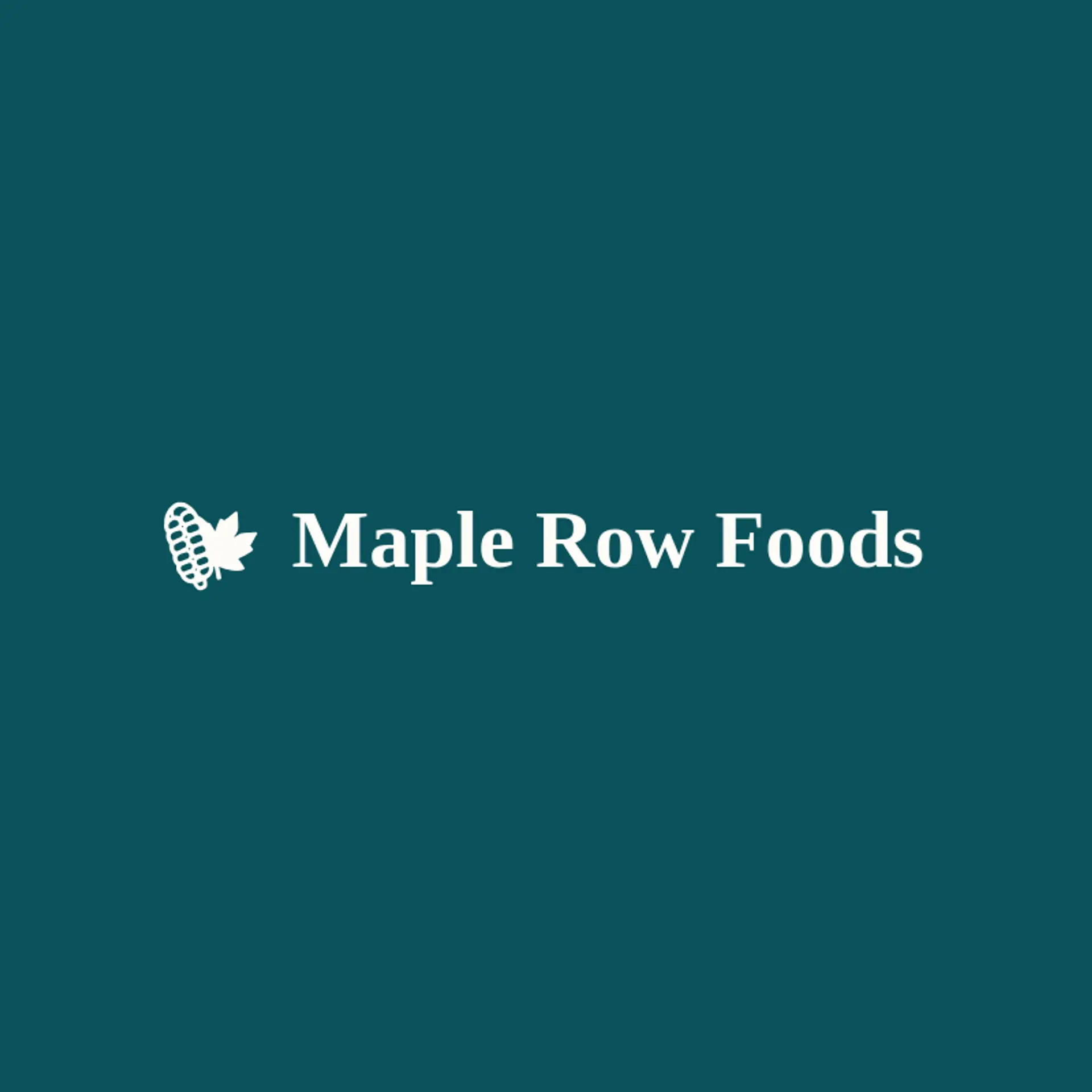 Maple Row Foods logo for corn