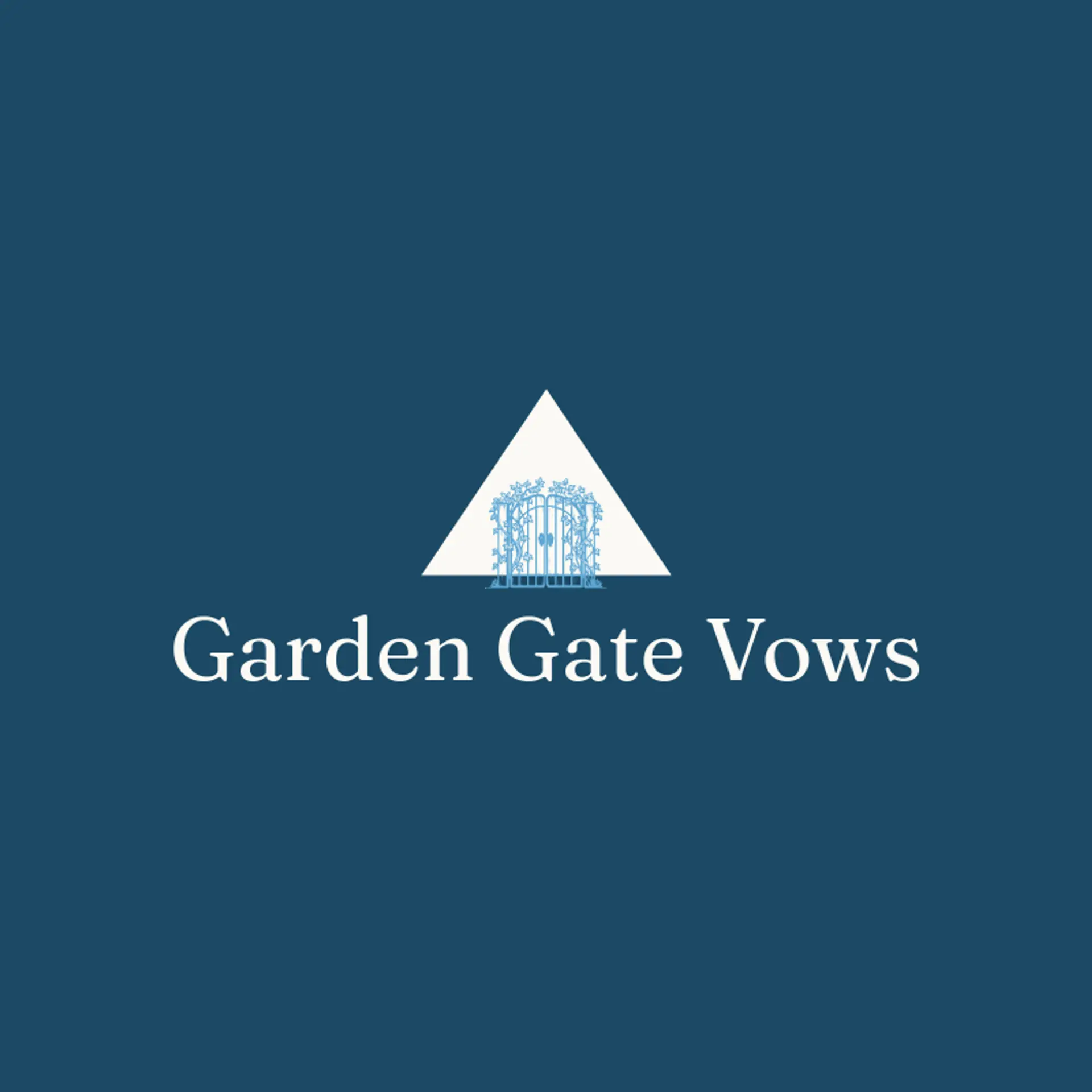 Garden Gate Vows logo for matrimony
