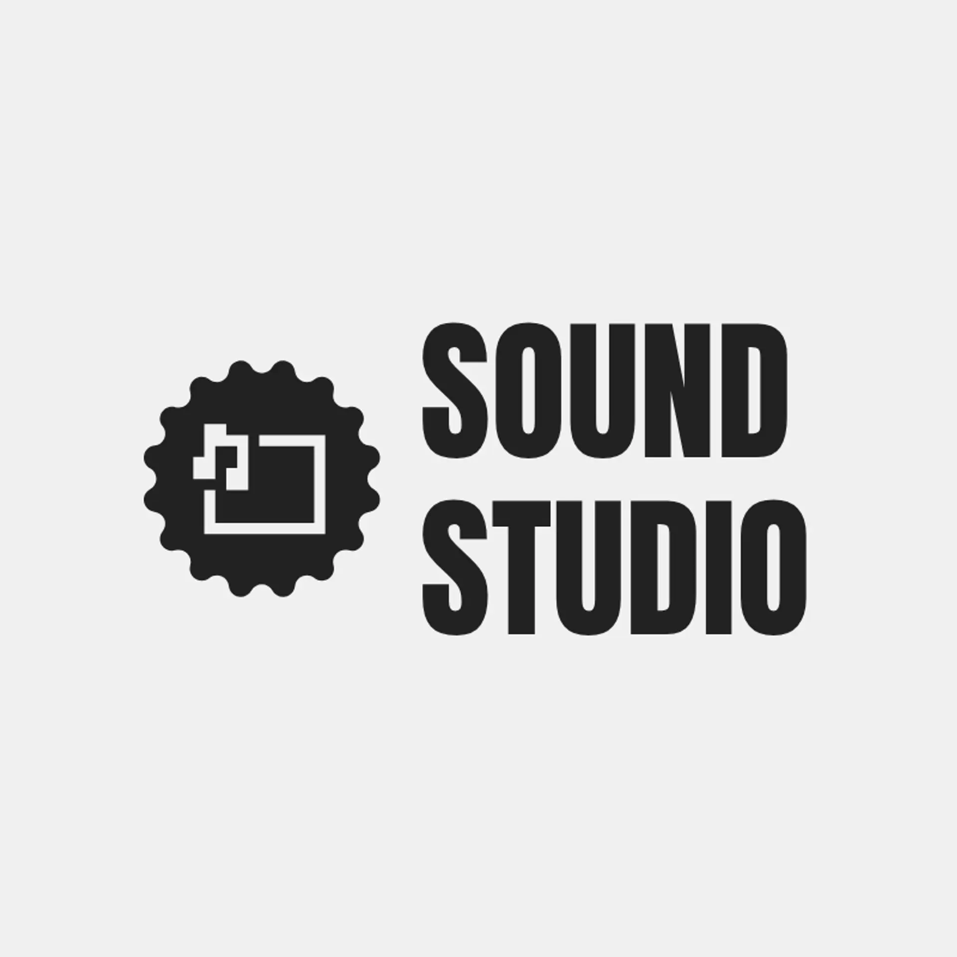 Sound Studio logo for cool music