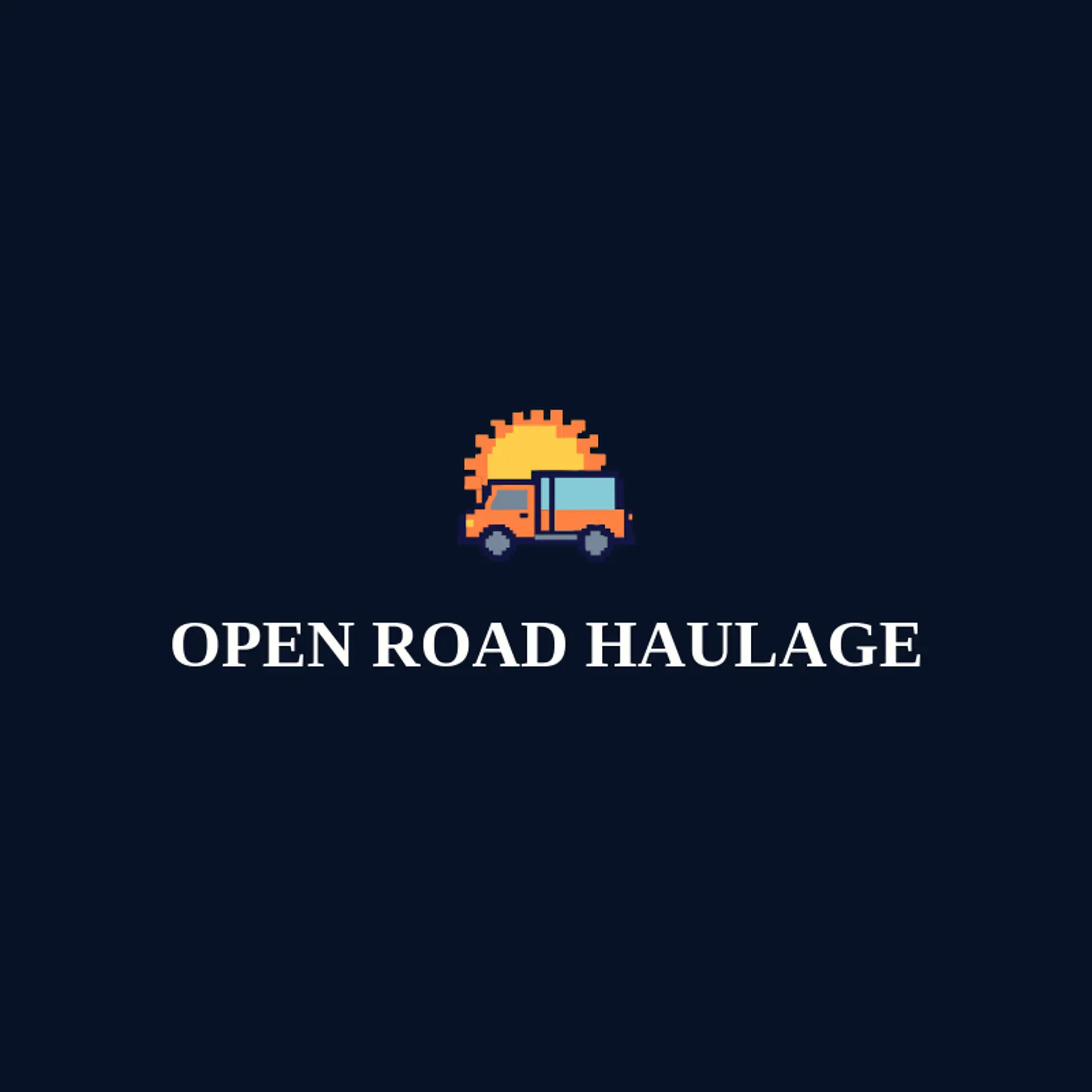 Open Road Haulage logo for trucking company