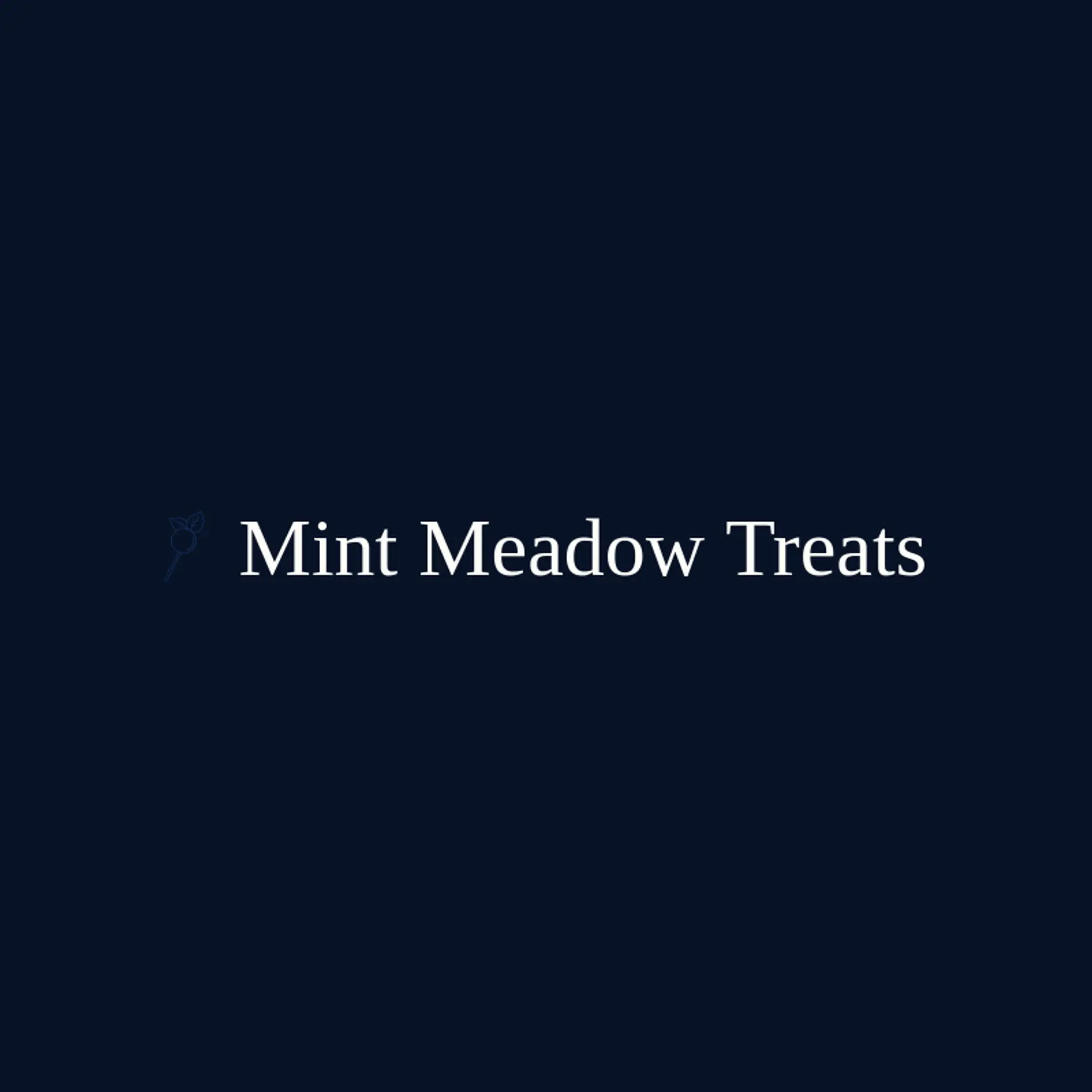 Mint Meadow Treats logo for lollipop