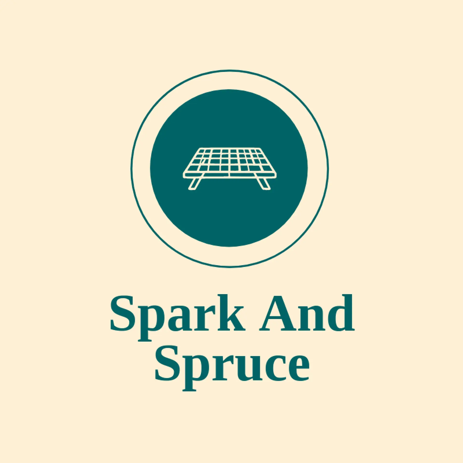 Spark and Spruce logo for party rental