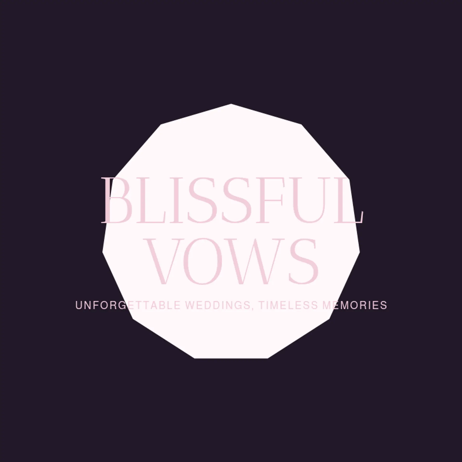 Luminous Vows logo for wedding