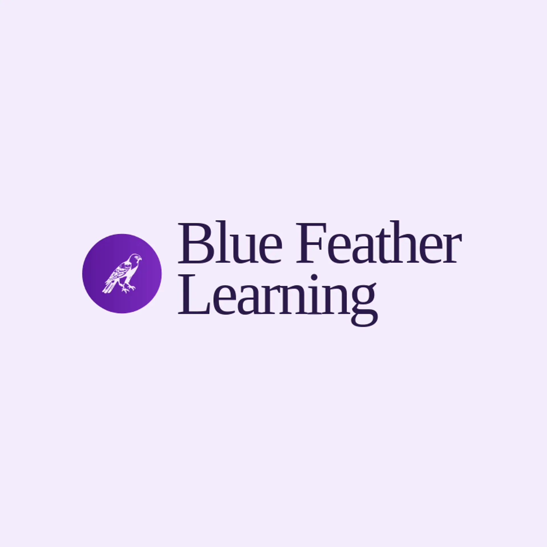 Blue Feather Learning logo for falcon
