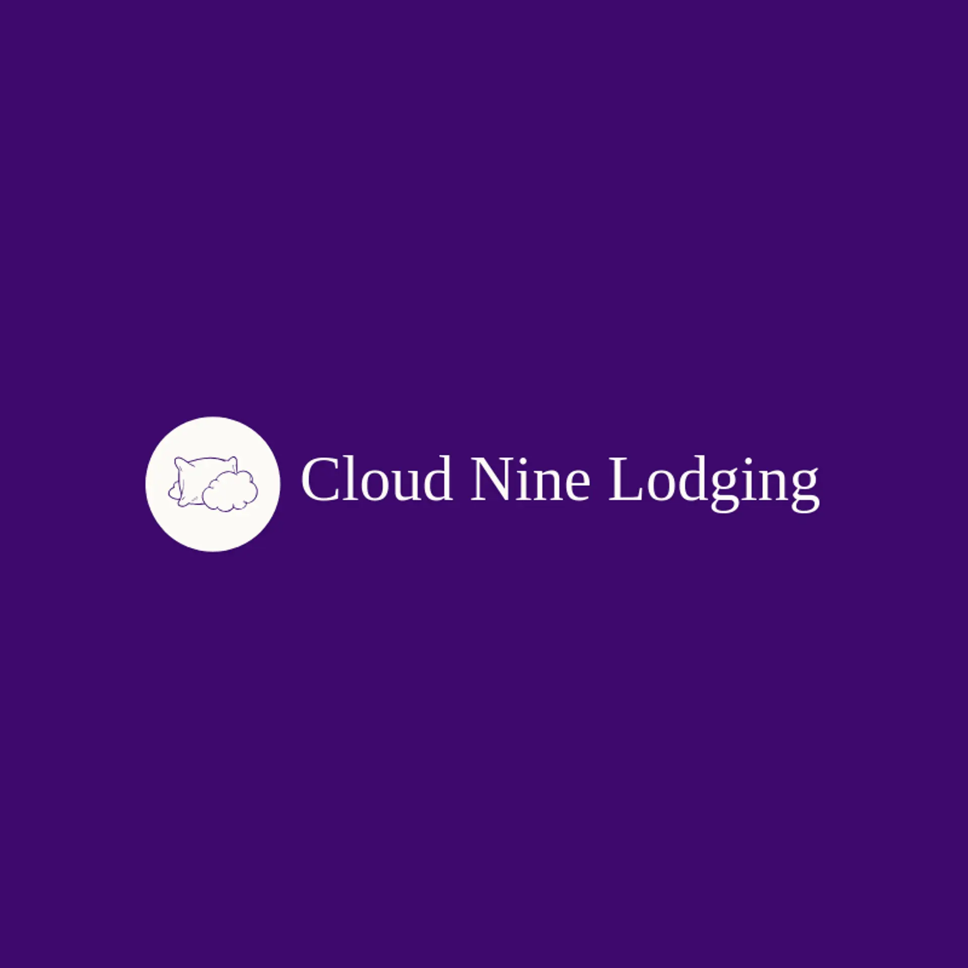 Cloud Nine Lodging logo for hospitality