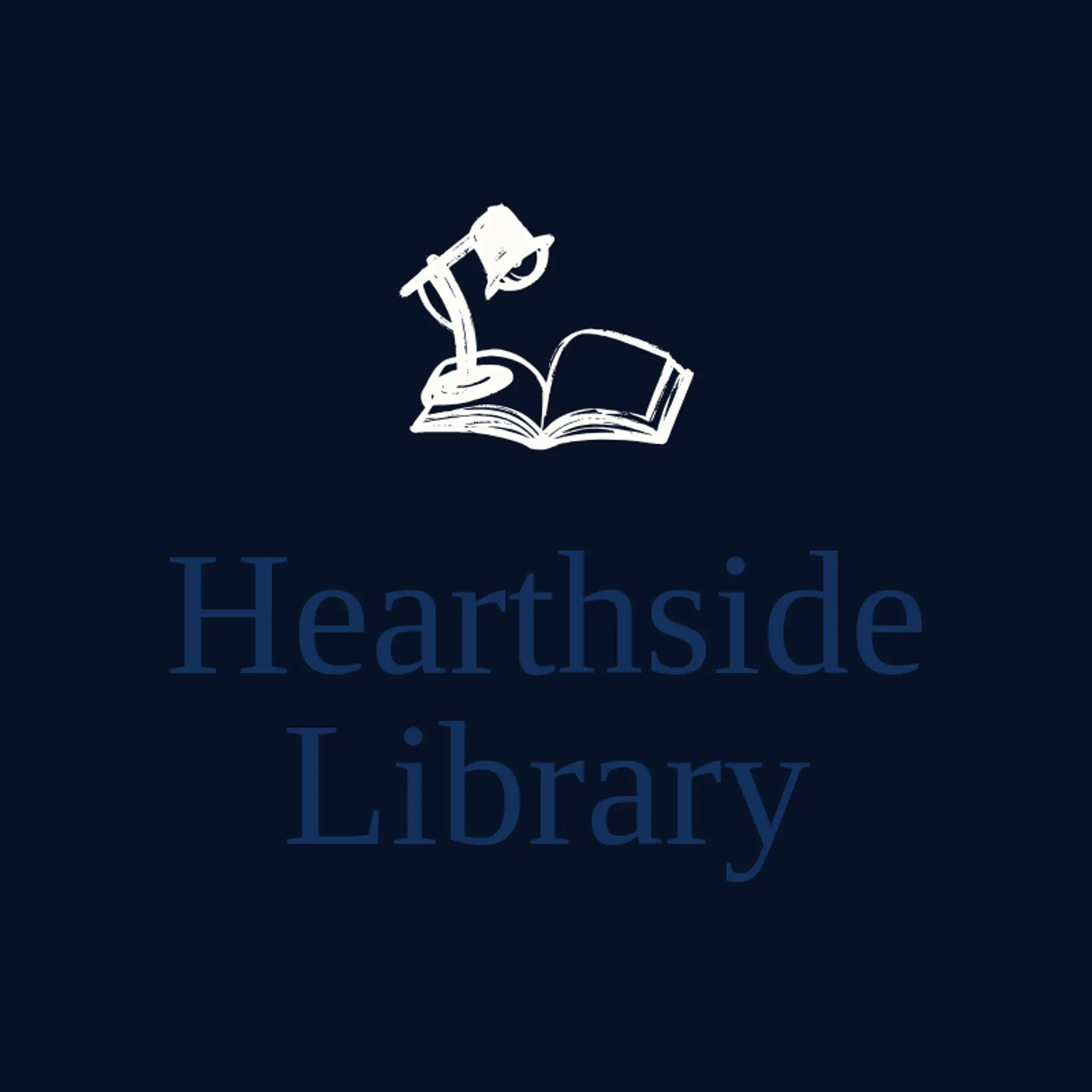 Hearthside Library logo for library