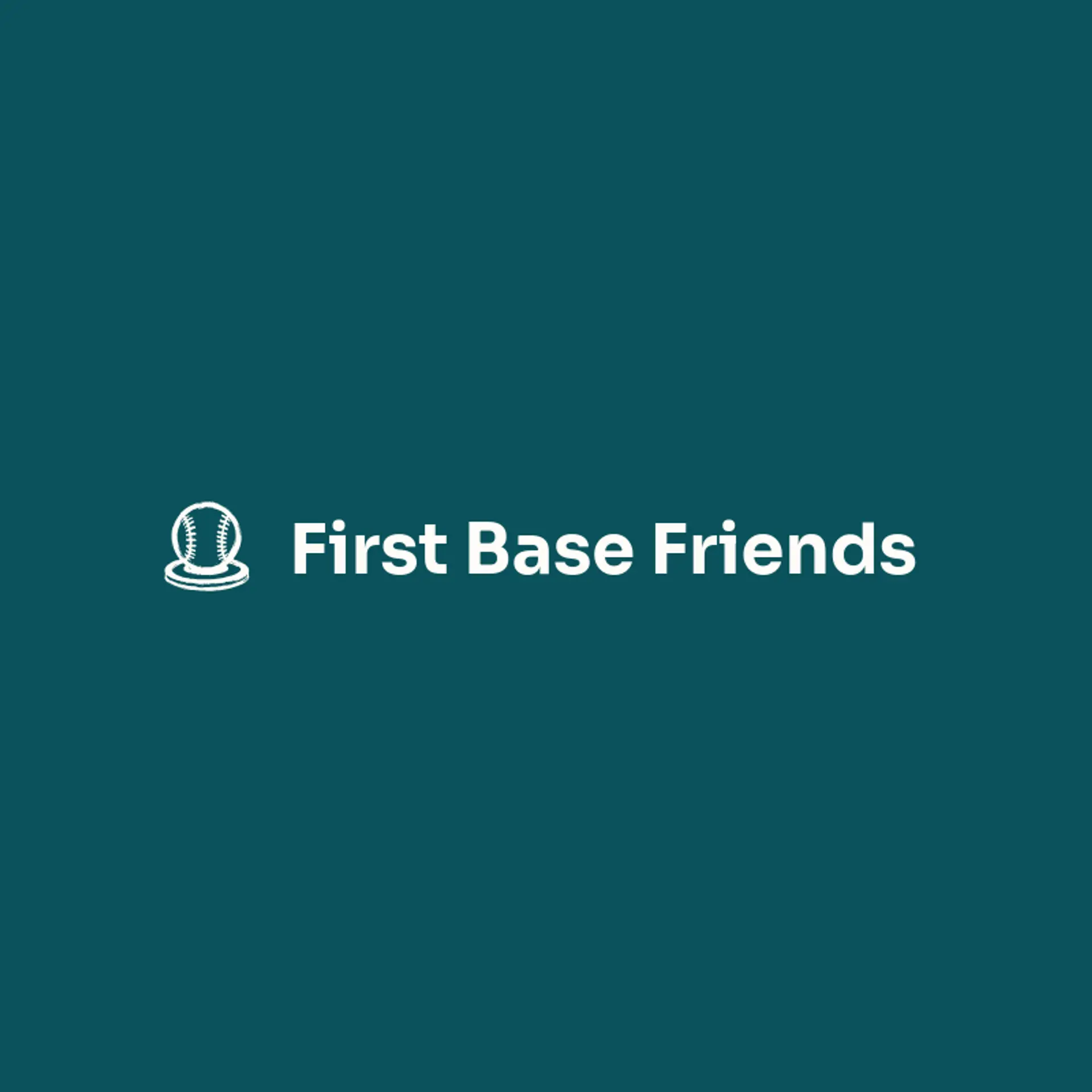 First Base Friends logo for softball