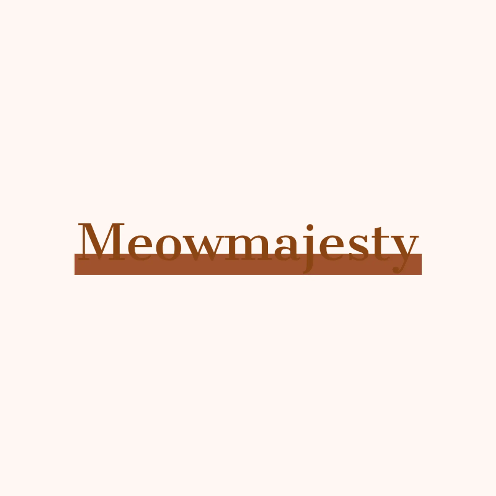 MeowMajesty logo for cat pet care