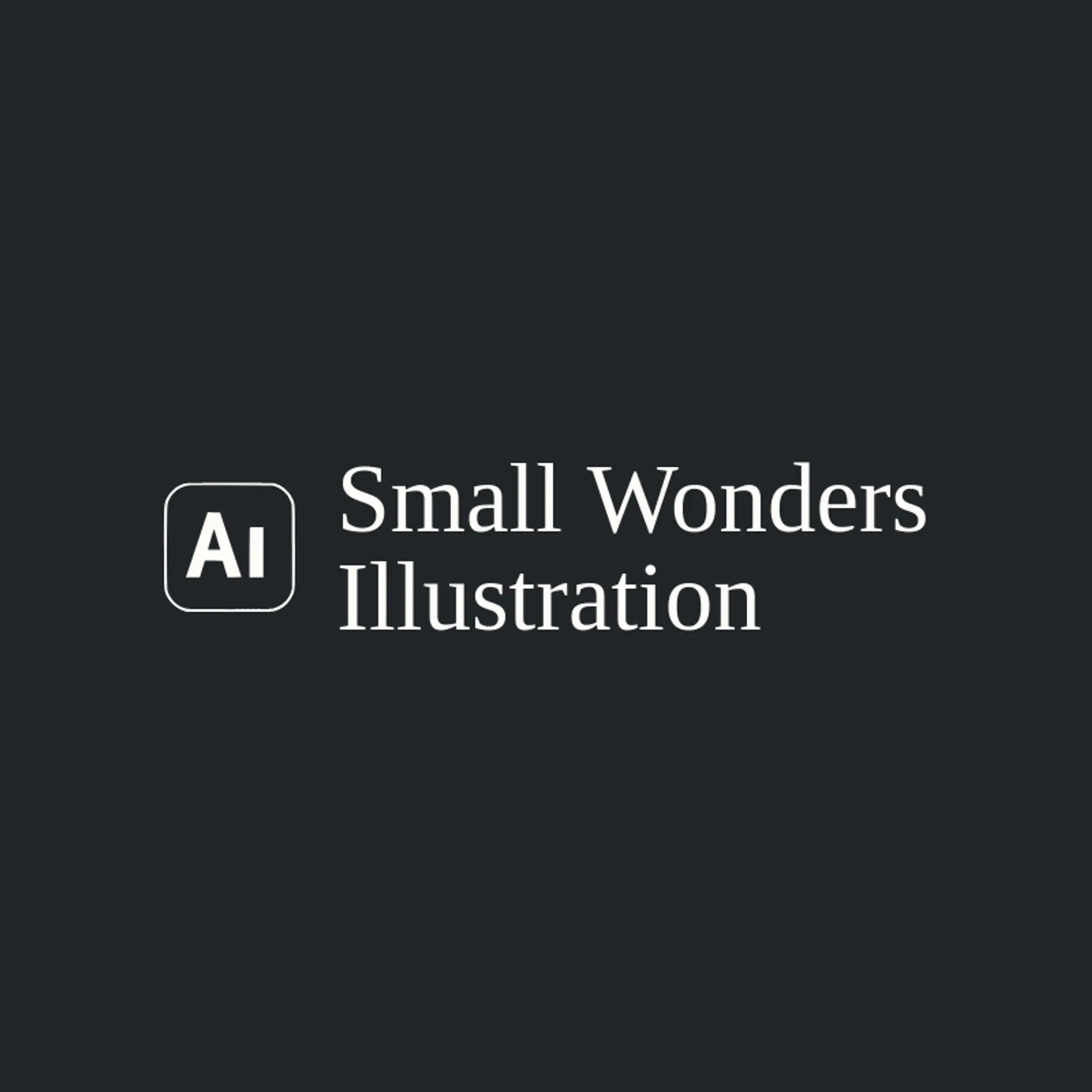 Small Wonders Illustration logo for illustrator