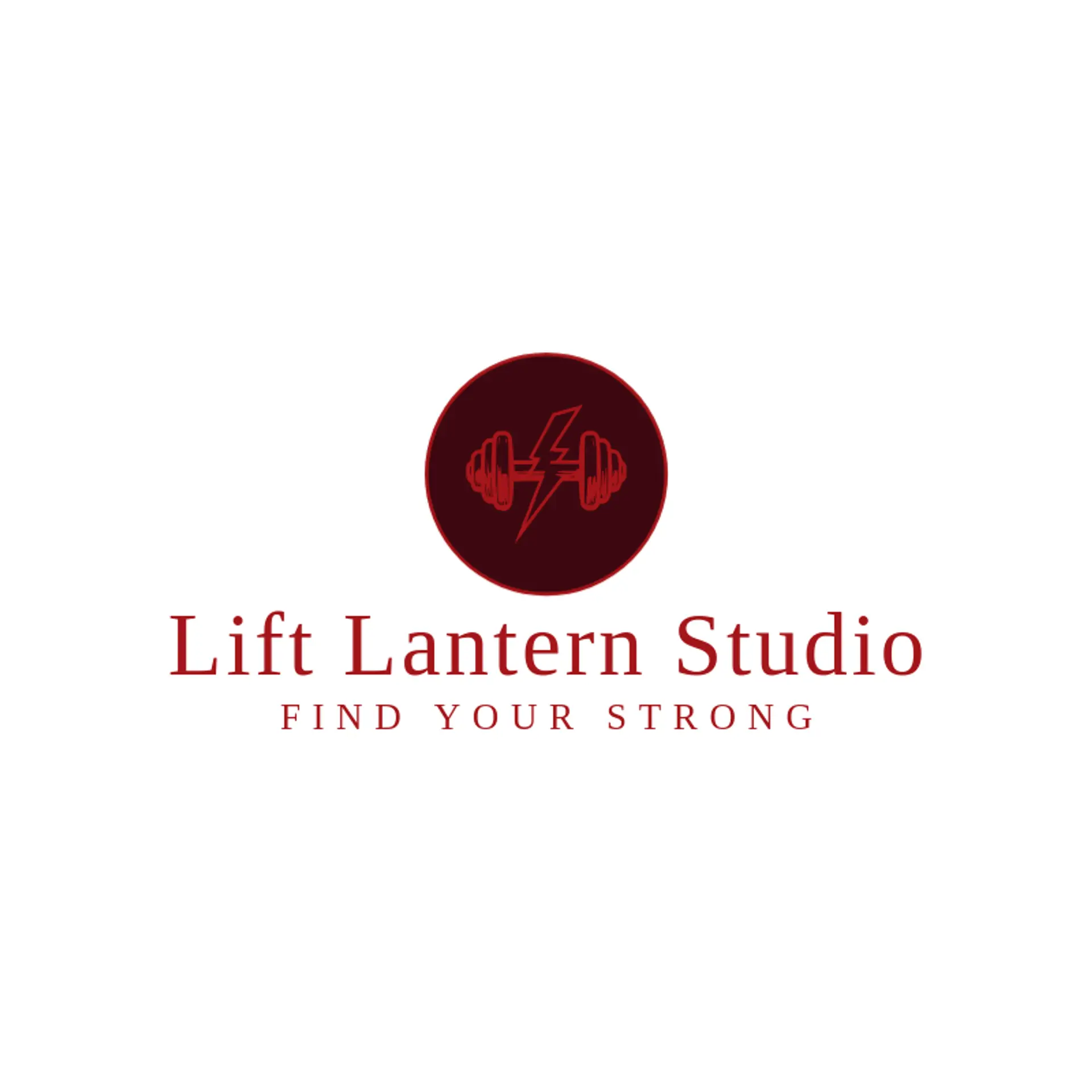 Lift Lantern Studio logo for dumbbell