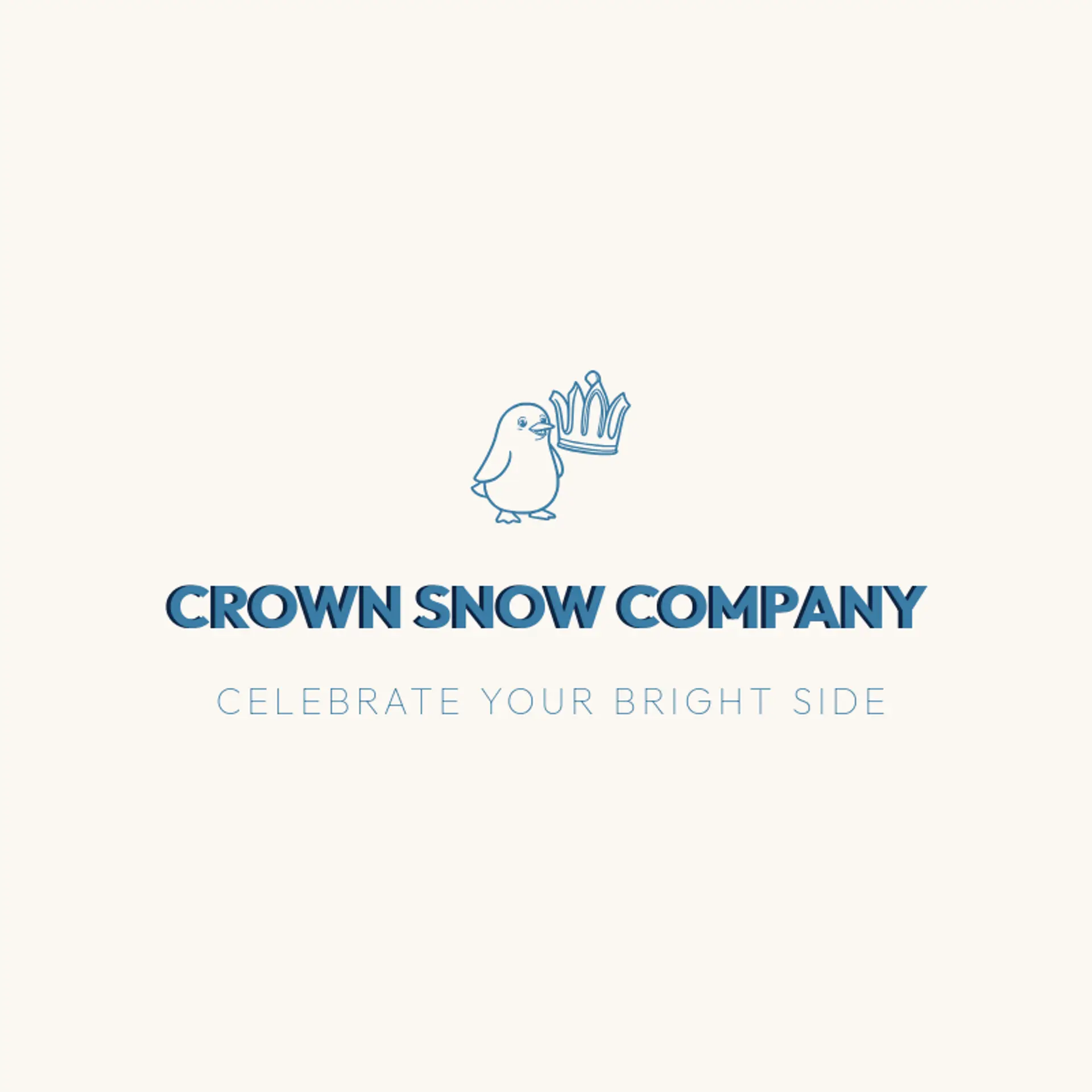 Crown Snow Company logo for penguin