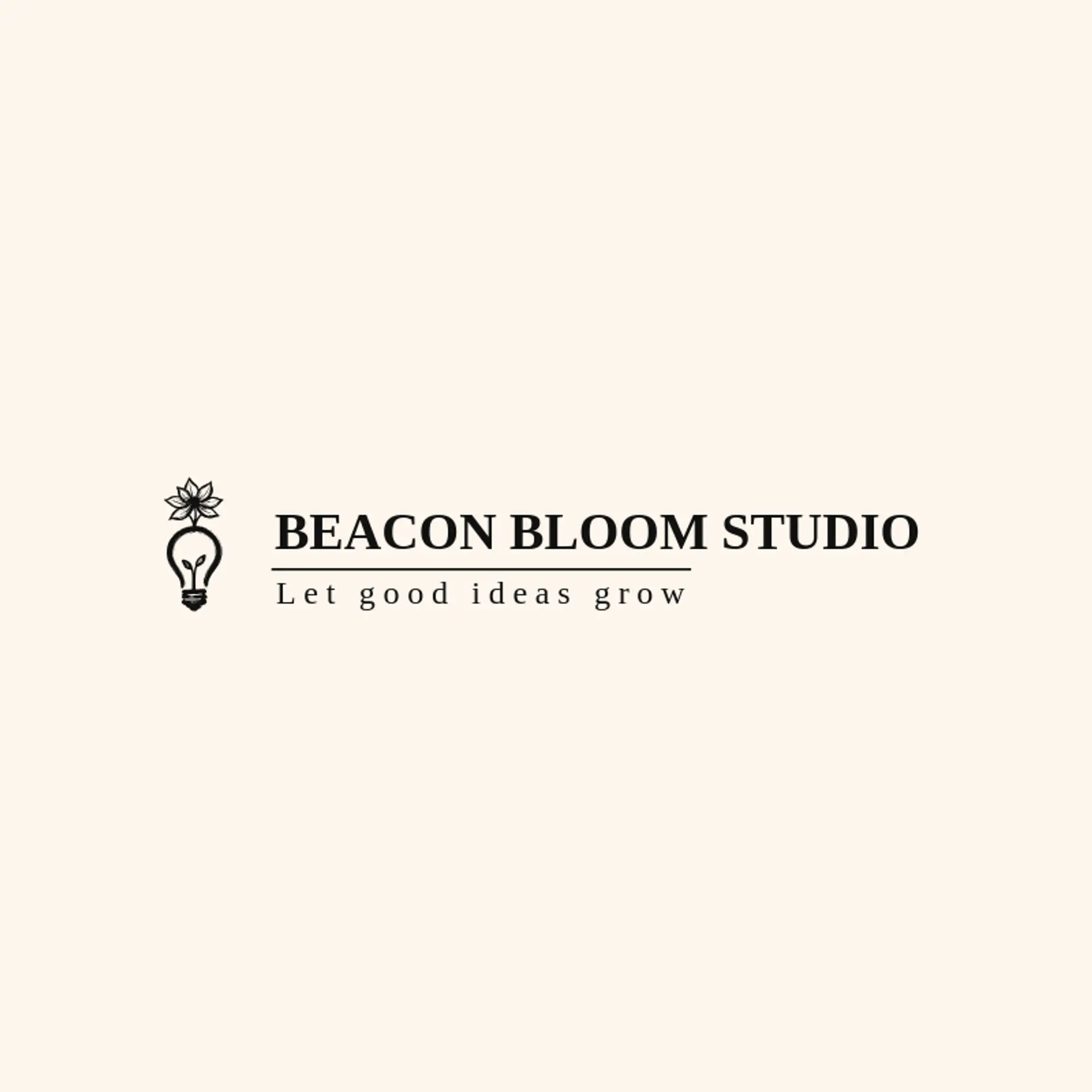 Beacon Bloom Studio logo for light bulb