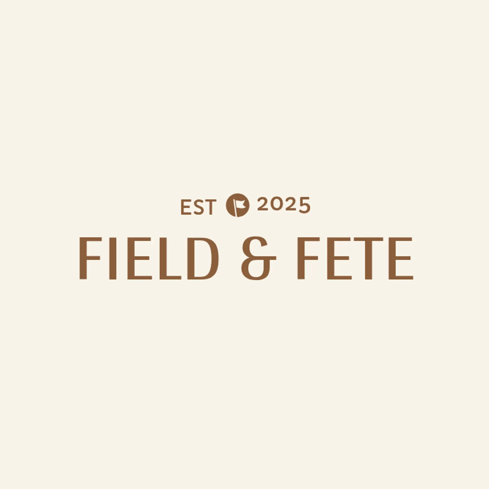 Field & Fete logo for farm wedding venue