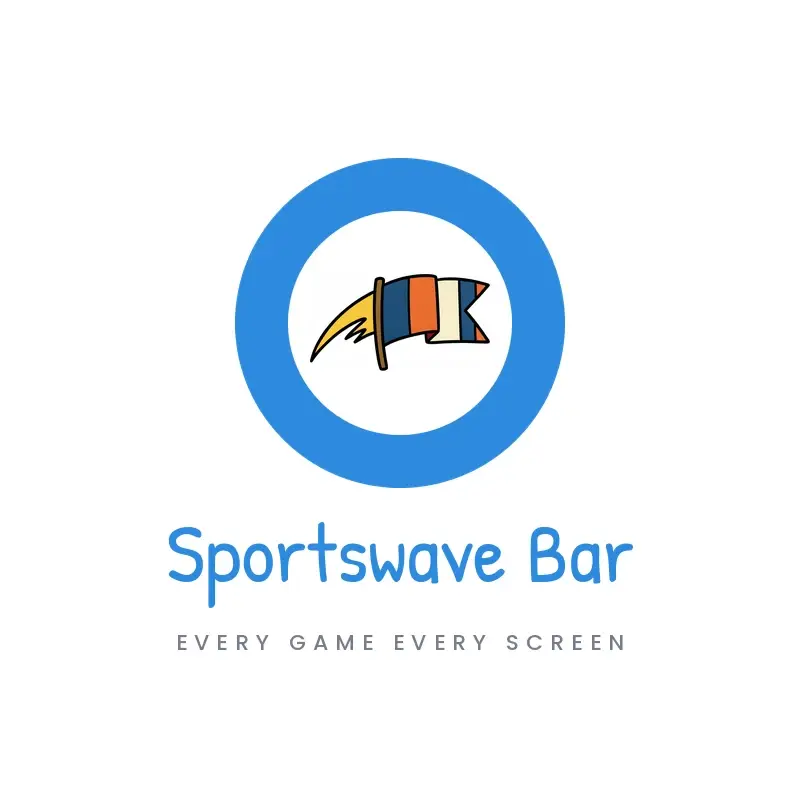 The bar name Sportswave Bar as a branded logo in a playful style