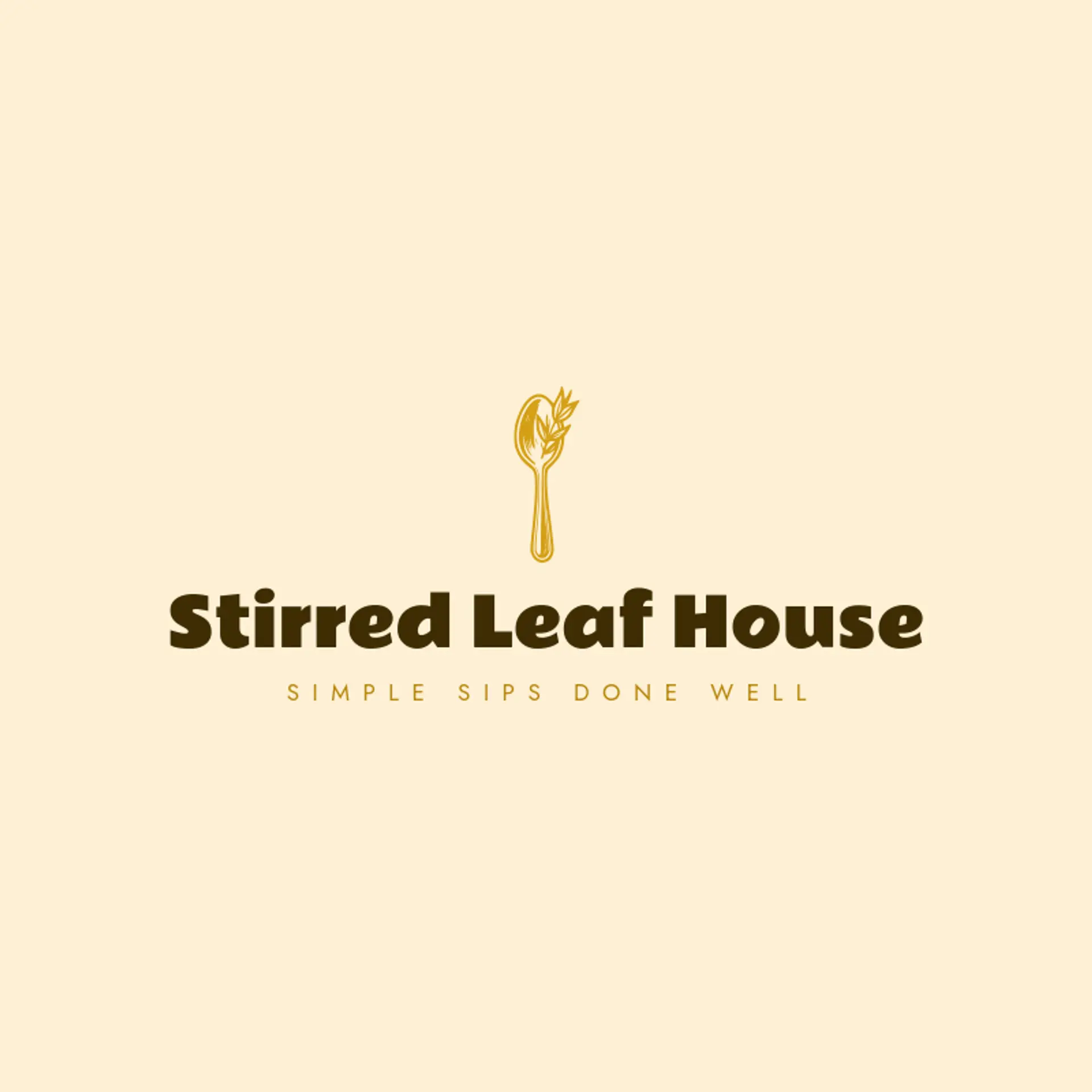 Stirred Leaf House logo for tea shop
