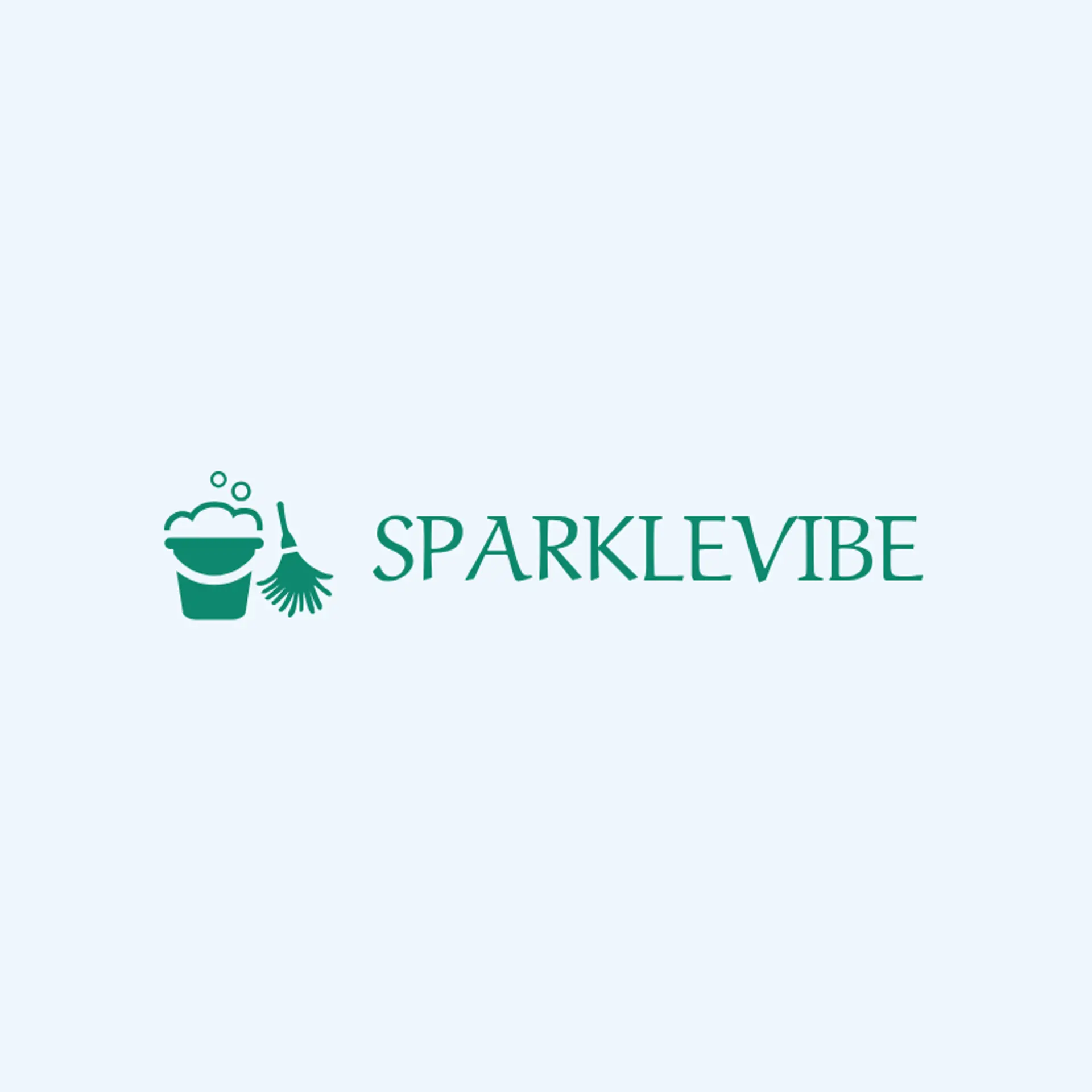 SparkleVibe logo for cleaning company