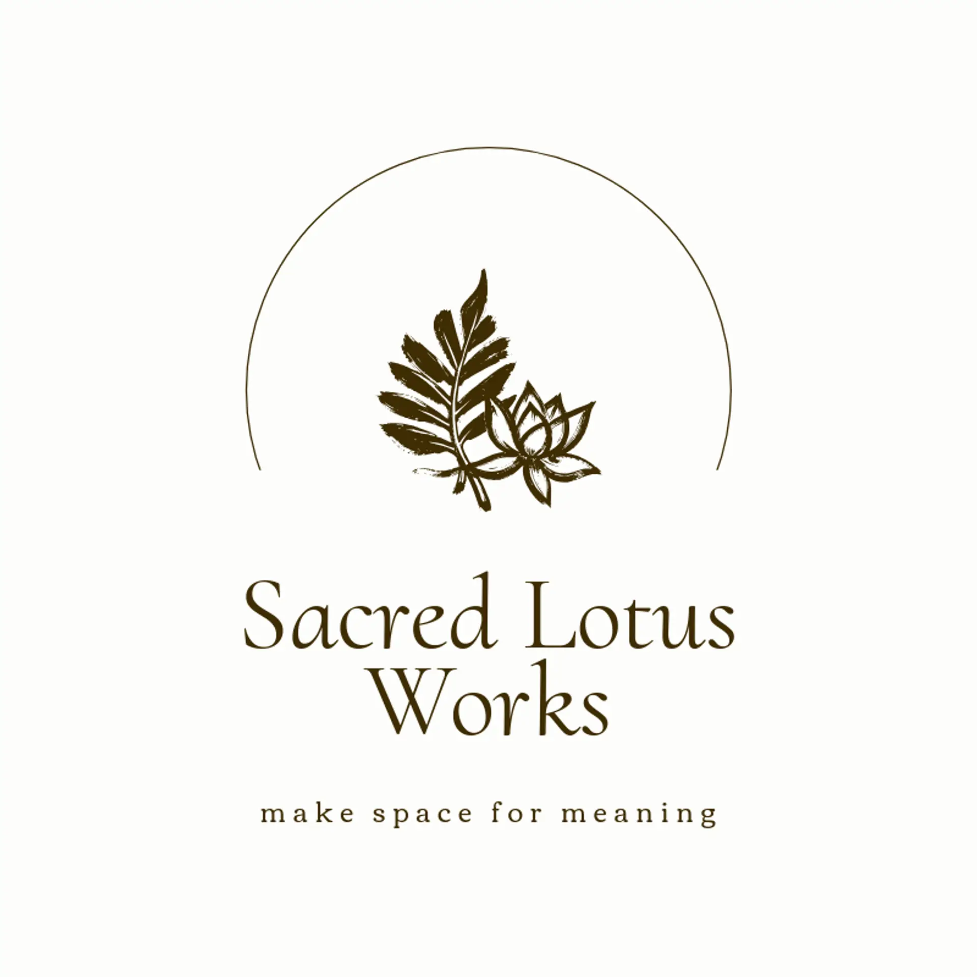 Sacred Lotus Works logo for hindu