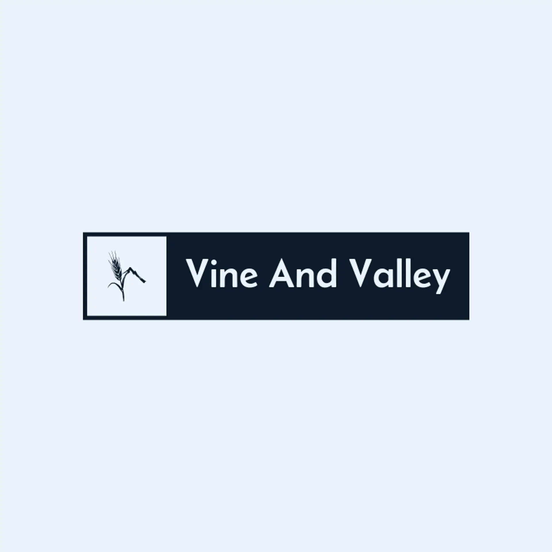 Vine And Valley logo for alcohol
