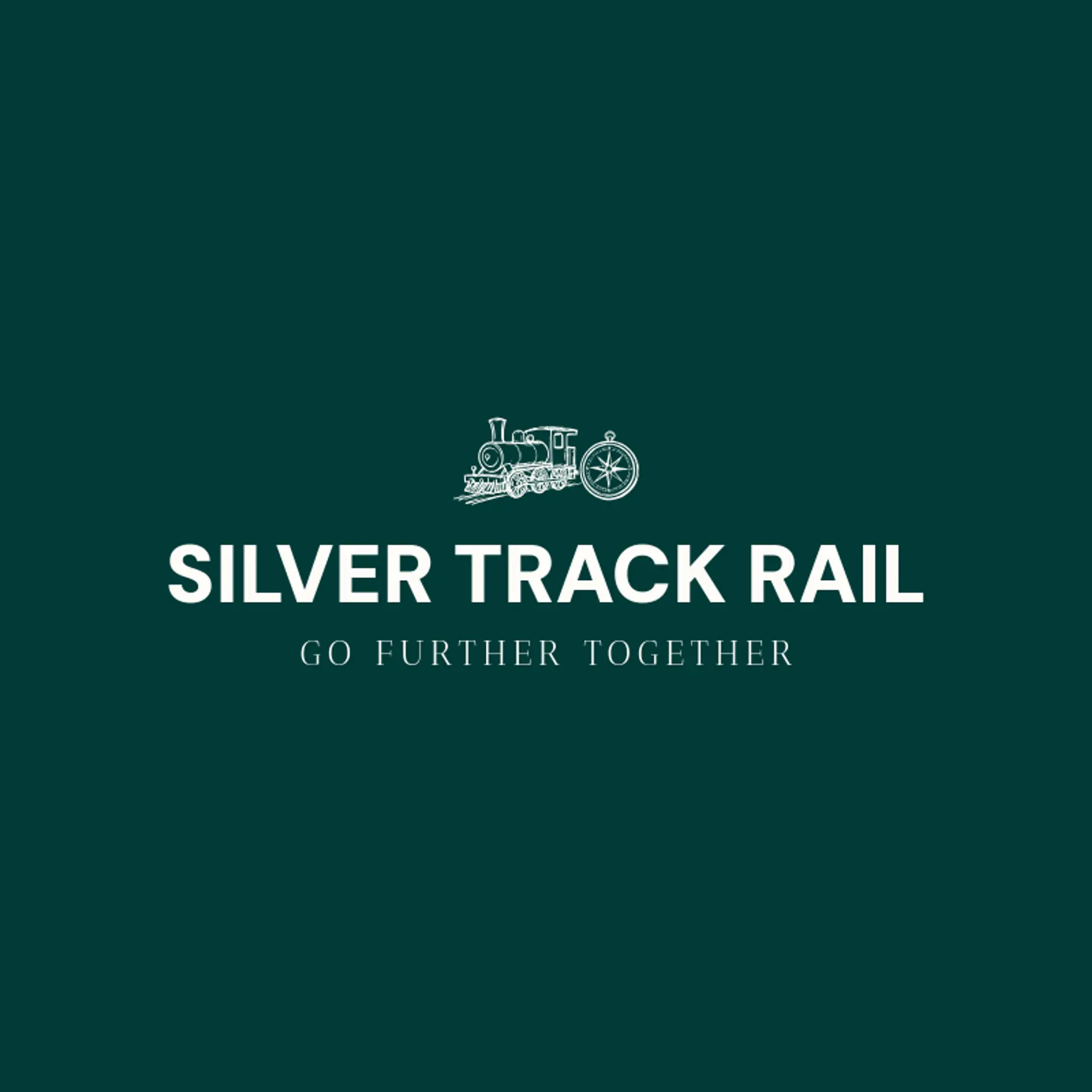 Silver Track Rail logo for transport