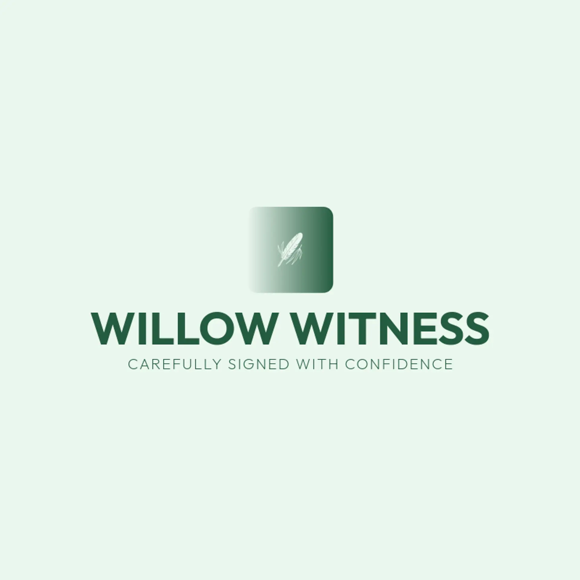Willow Witness logo for notary