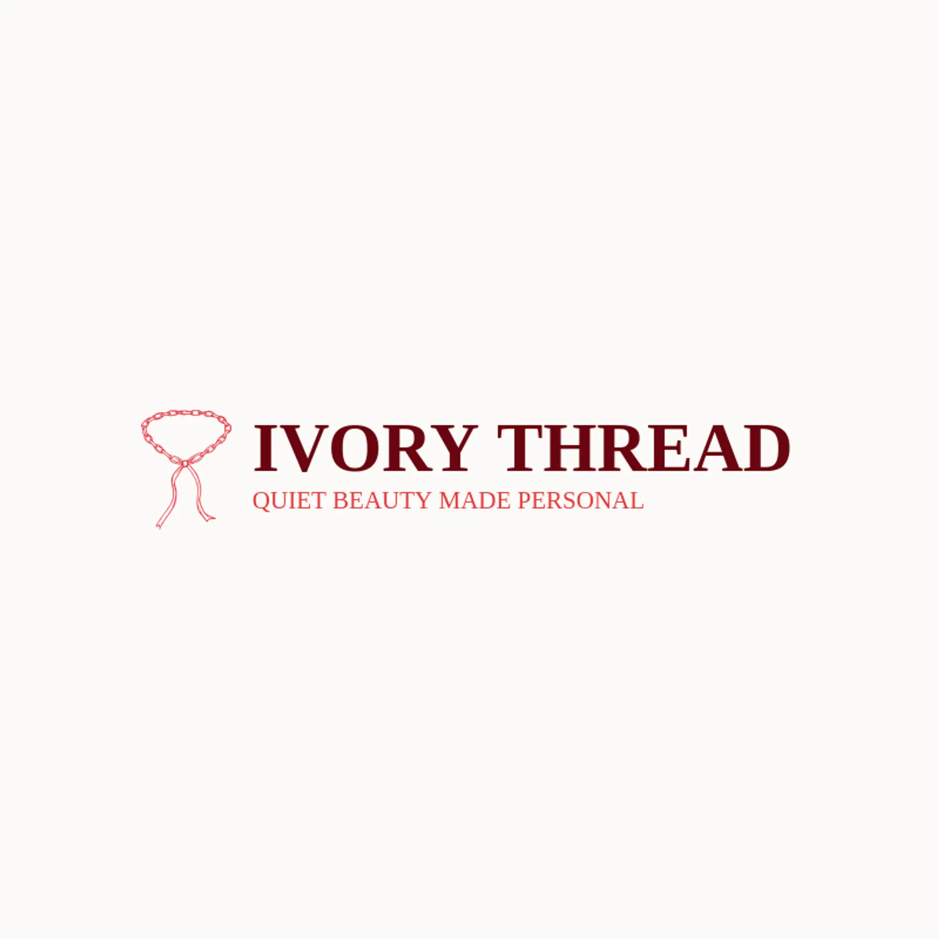 Ivory Thread logo for necklace