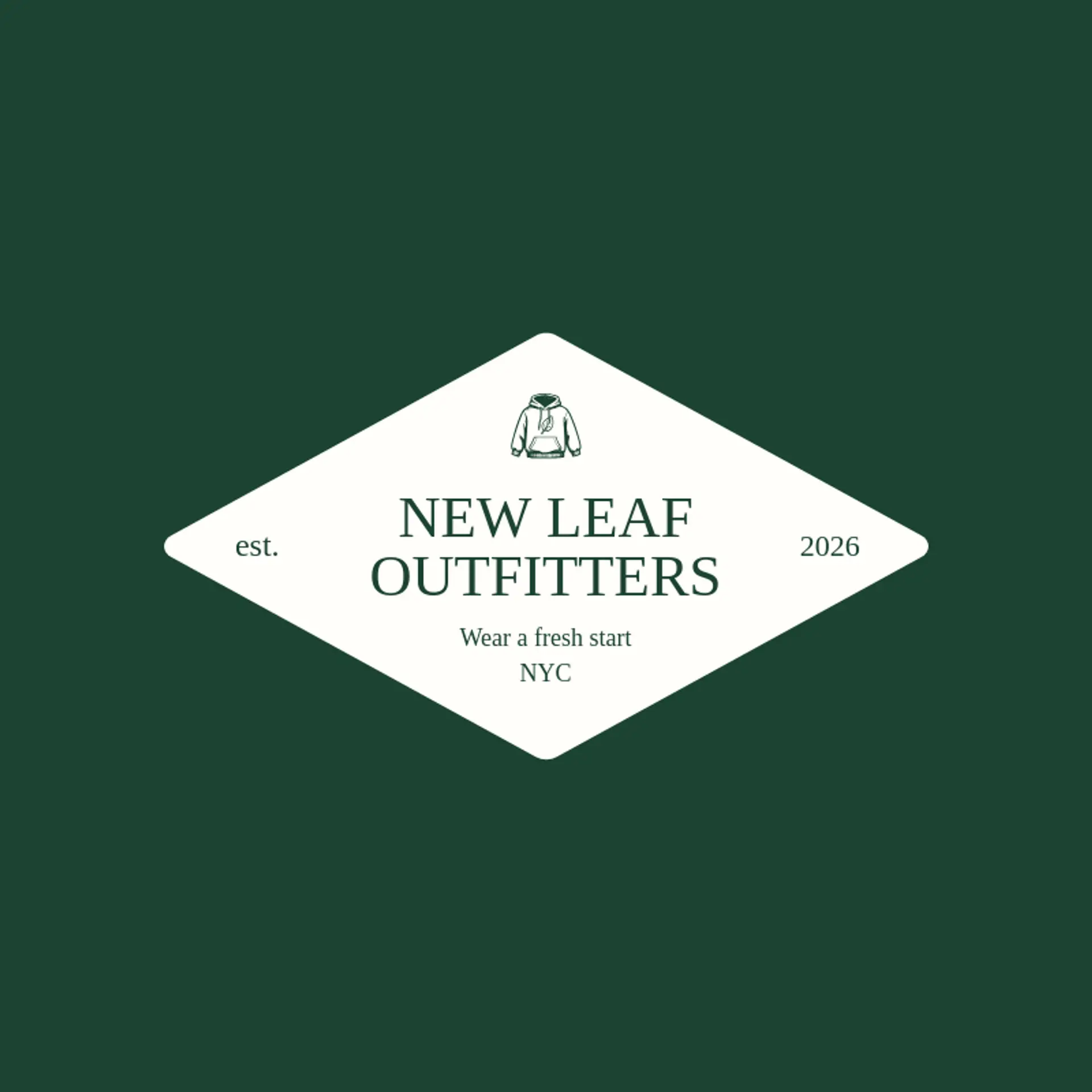New Leaf Outfitters logo for apparel