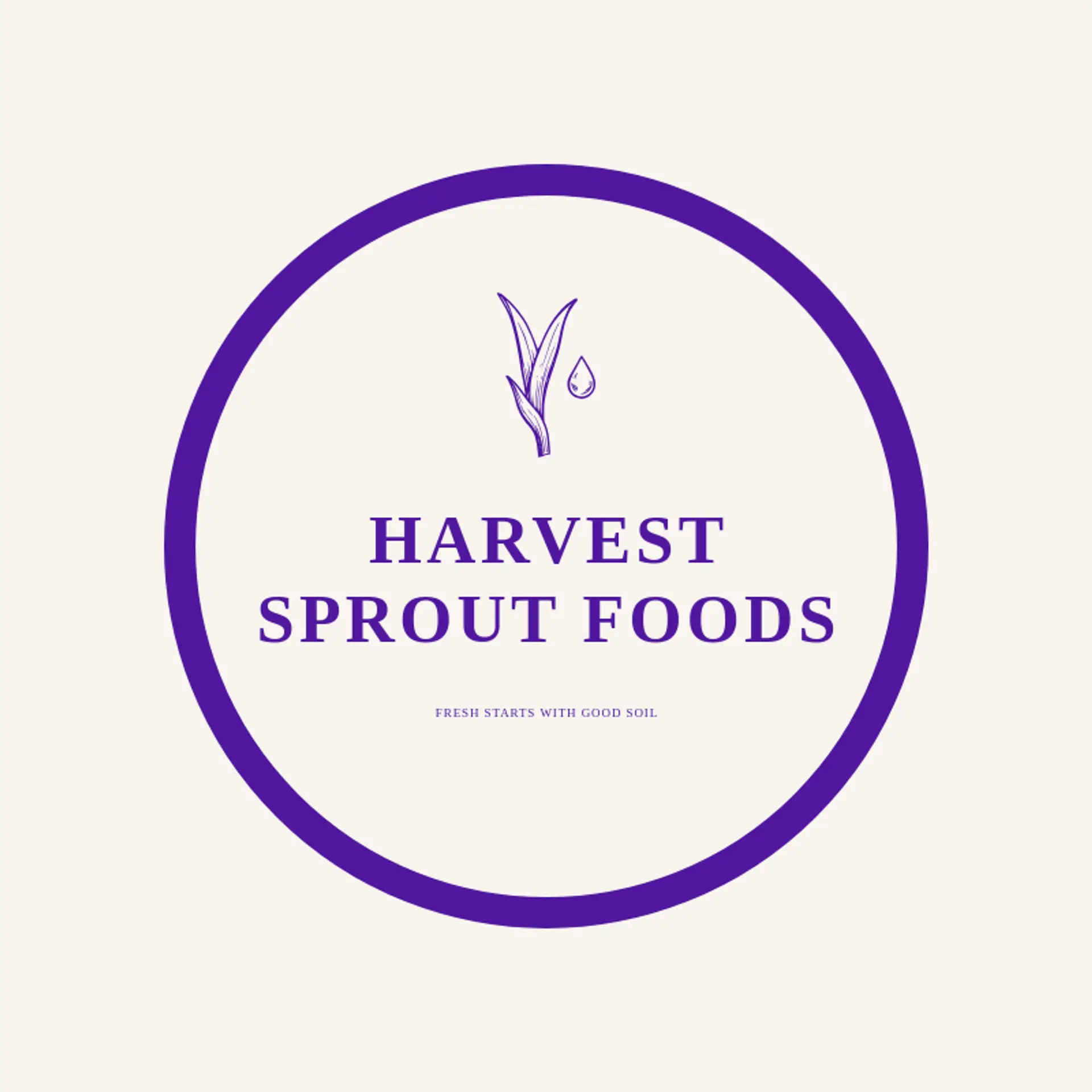 Harvest Sprout Foods logo for corn