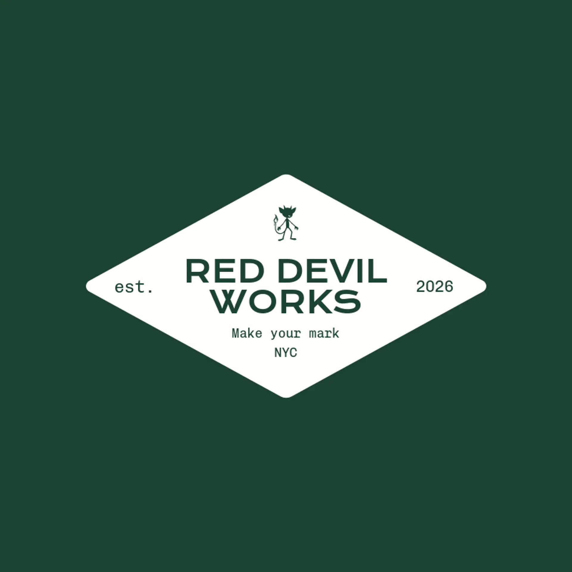 Red Devil Works logo for devil