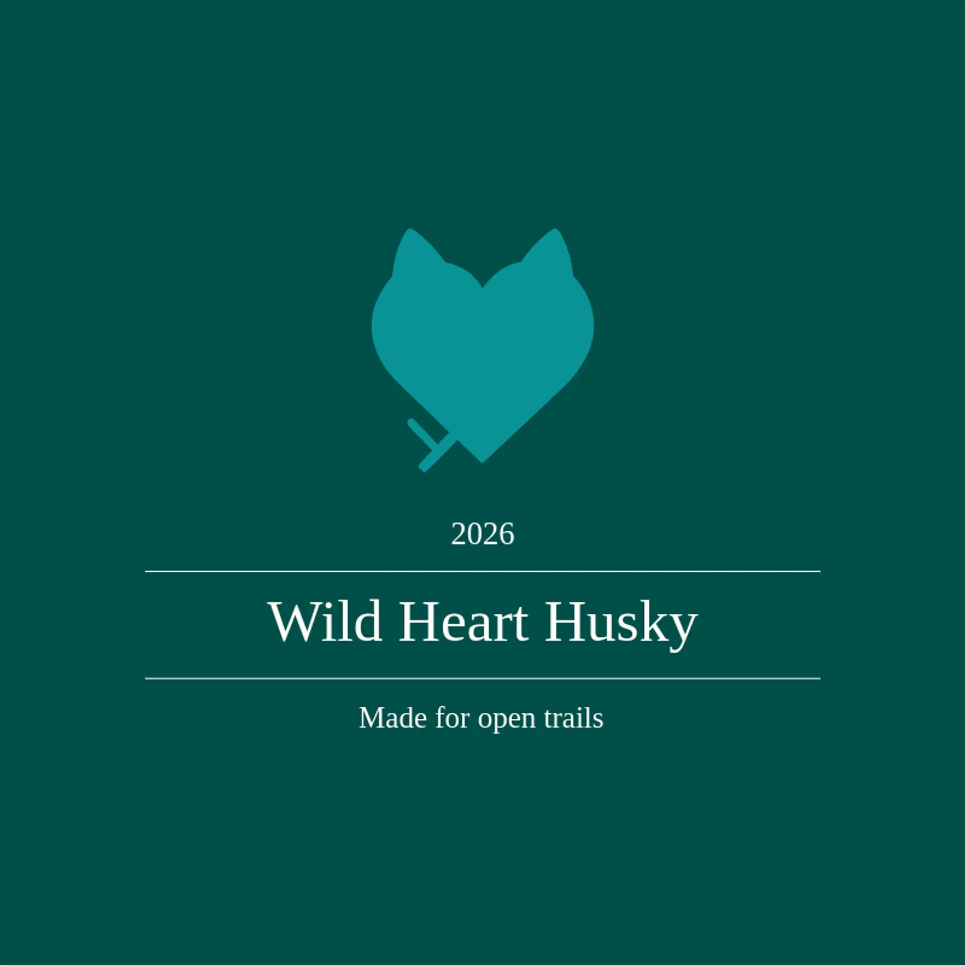 Wild Heart Husky logo for husky