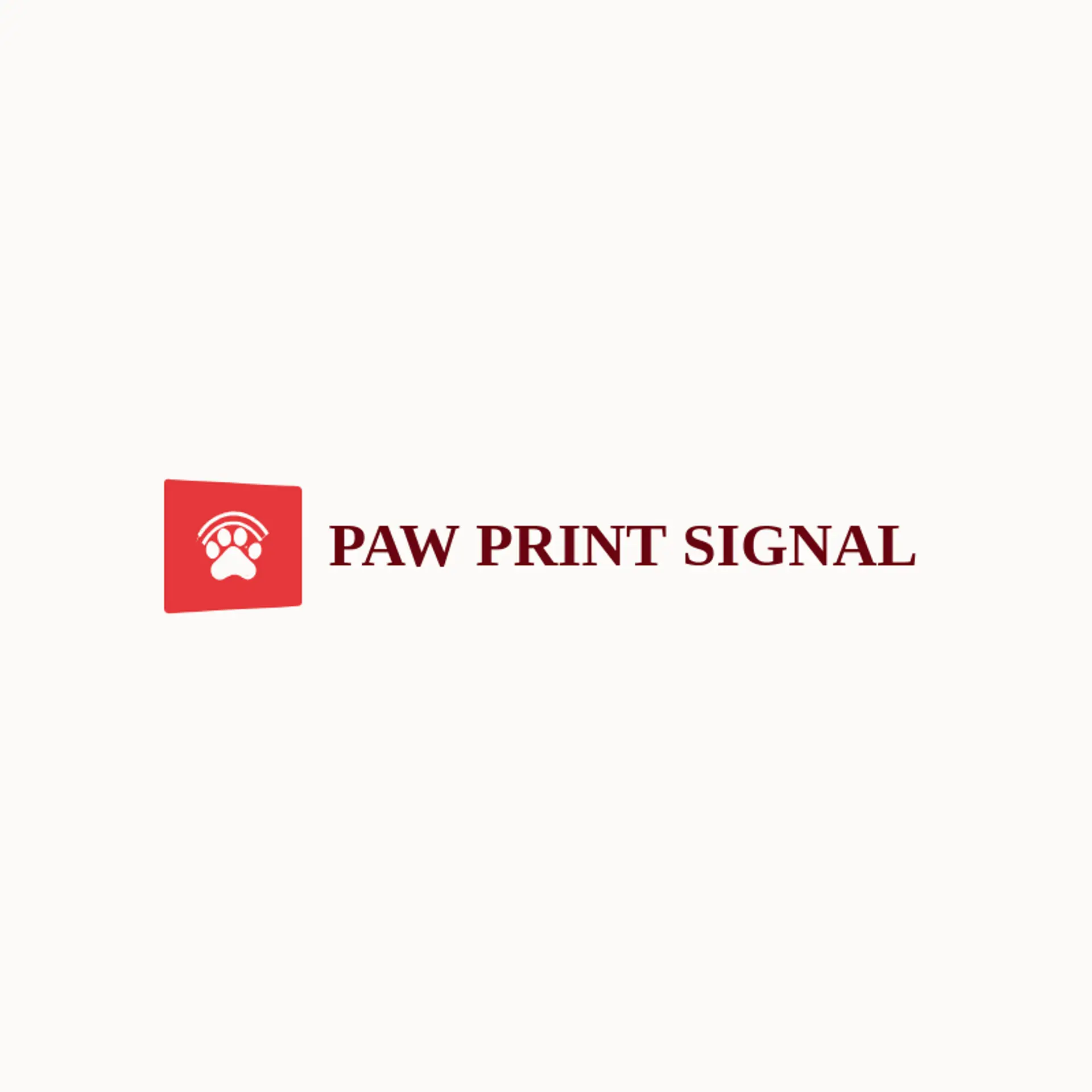 Paw Print Signal logo for paw print