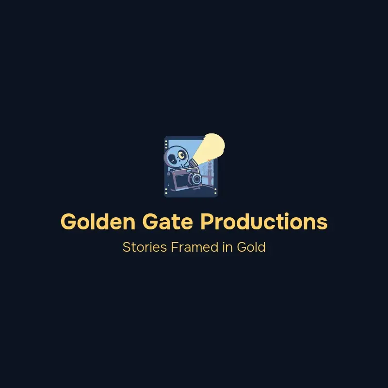 The production company name Golden Gate Productions as a branded logo with a color icon