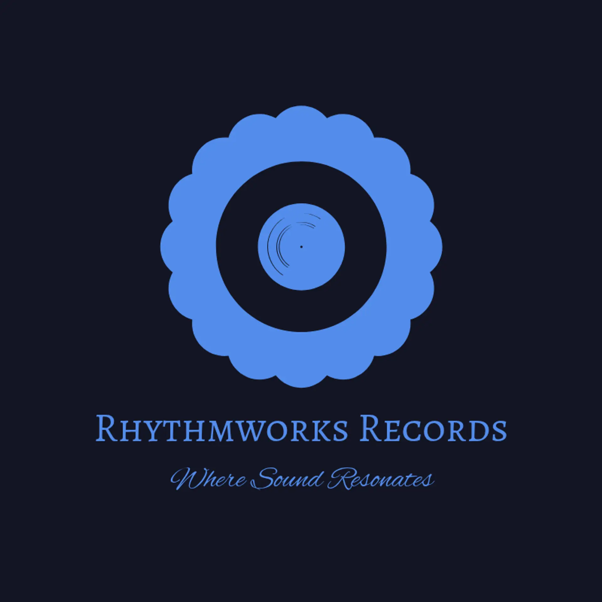 LyricWave Records logo for music label