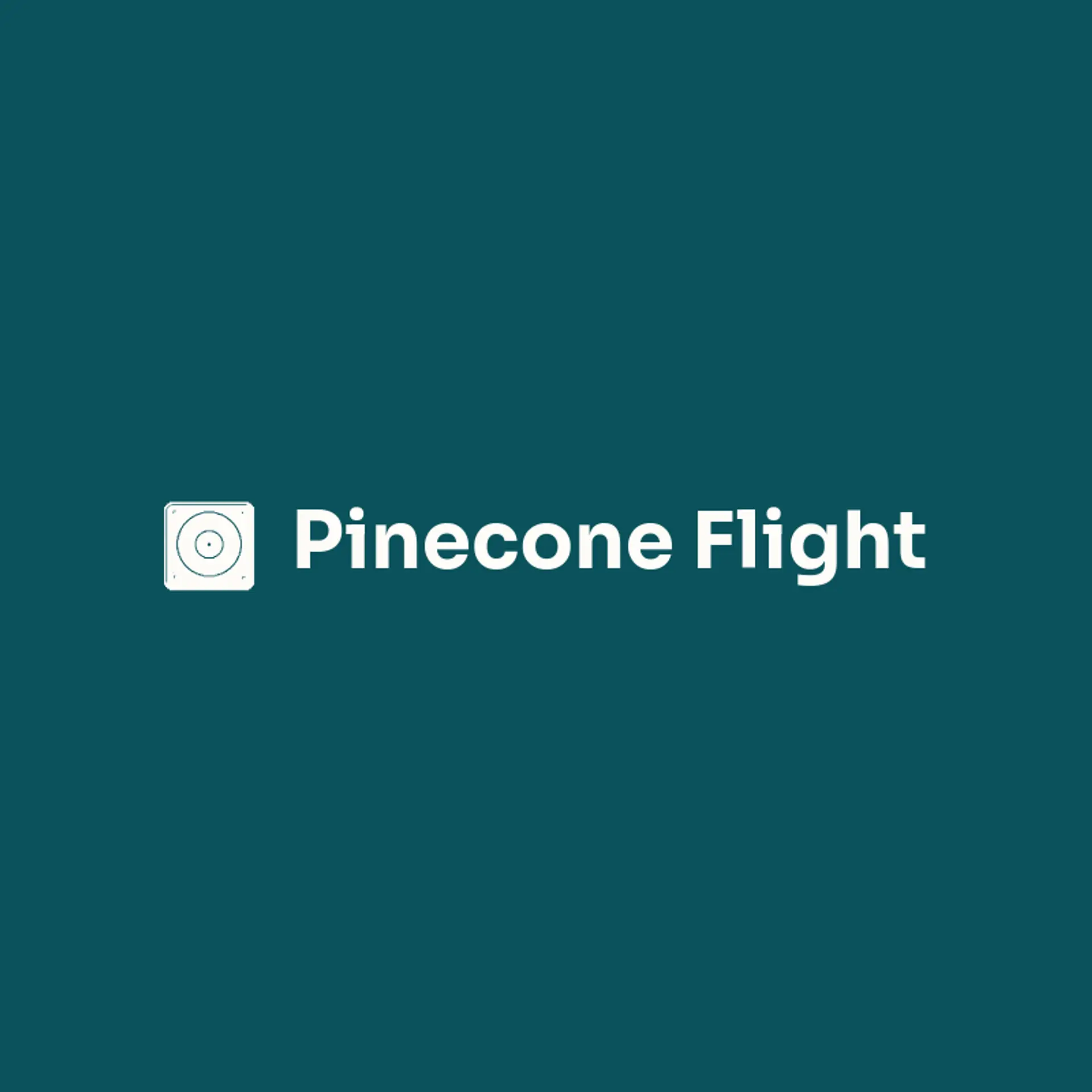 Pinecone Flight logo for disc