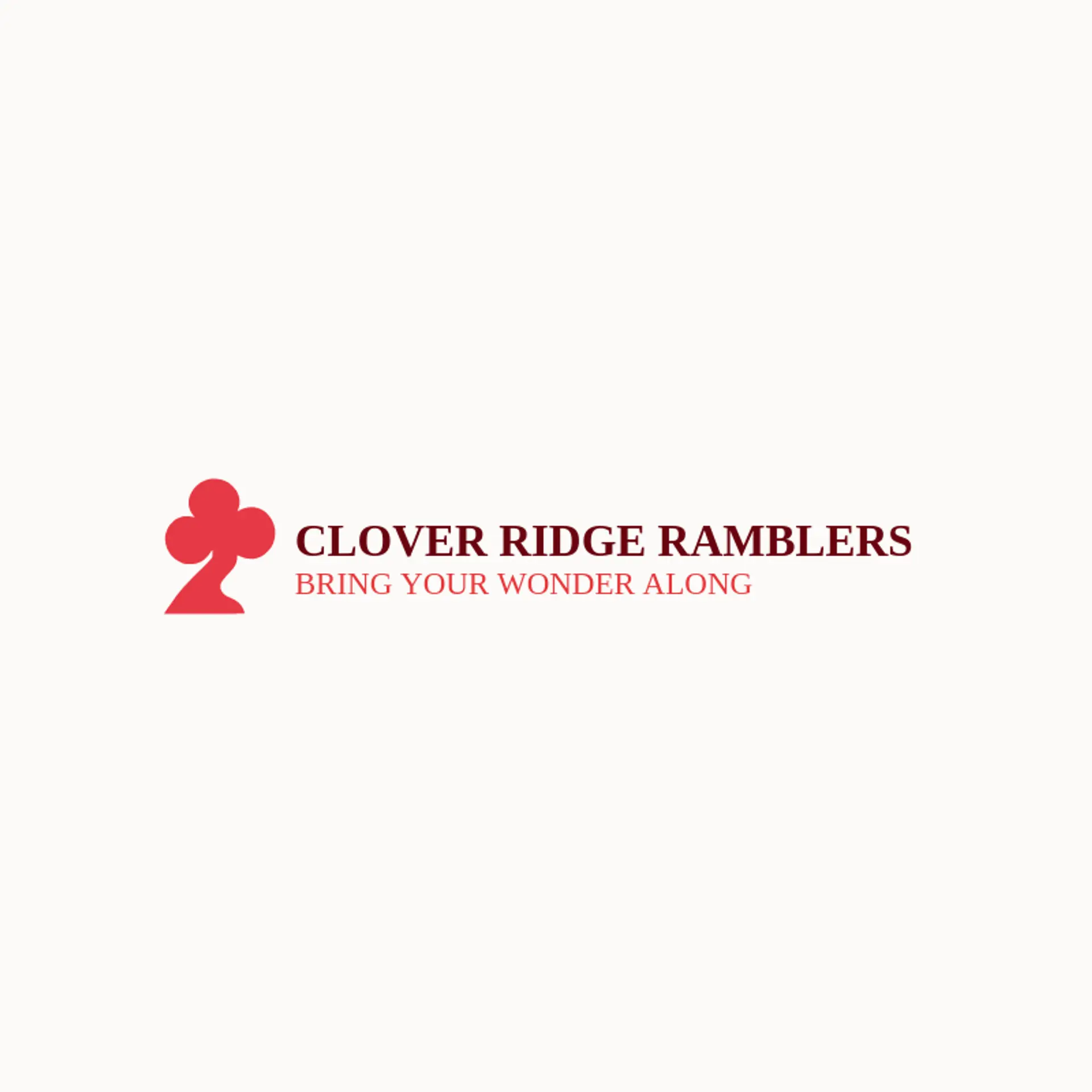 Clover Ridge Ramblers logo for trail