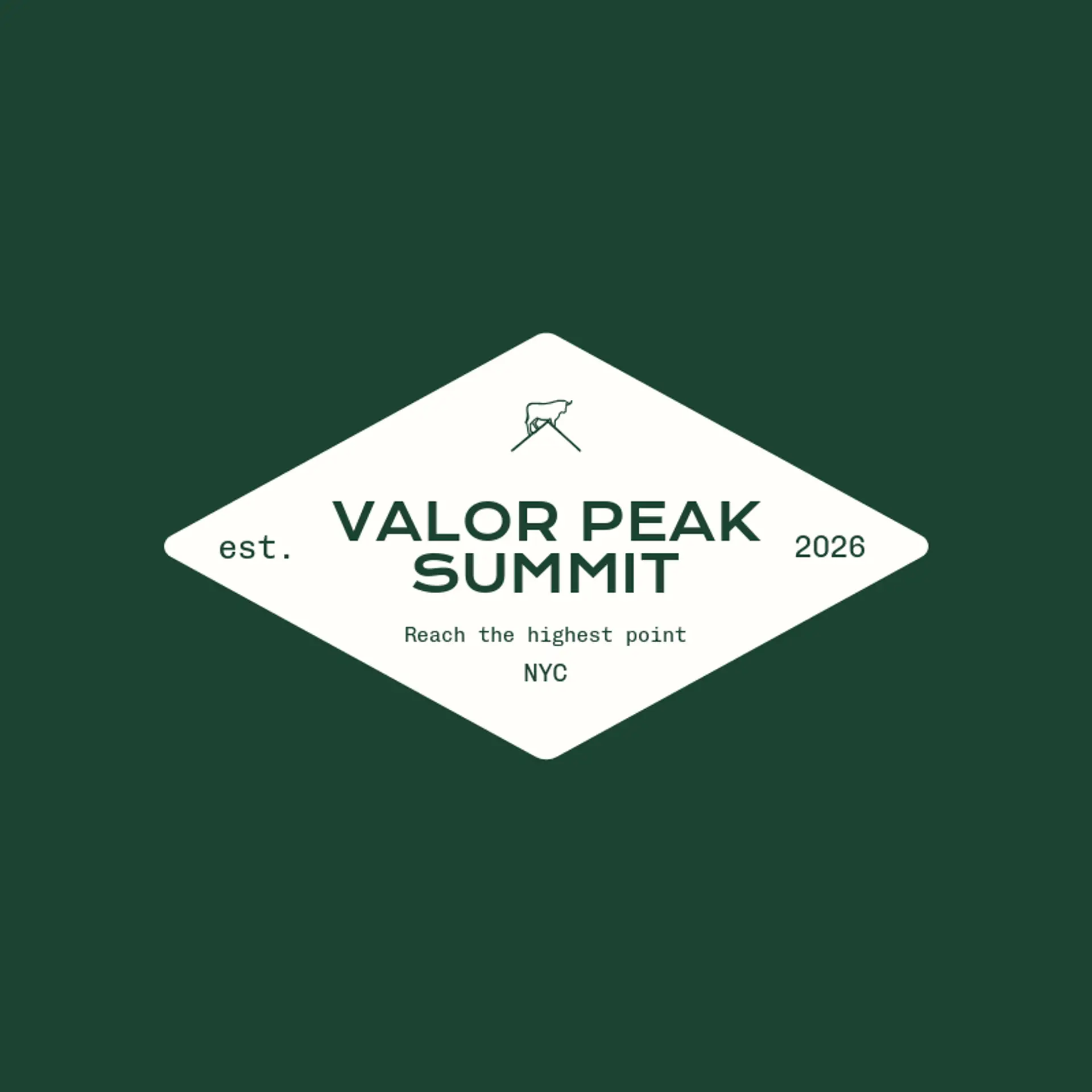 Valor Peak Summit logo for bull