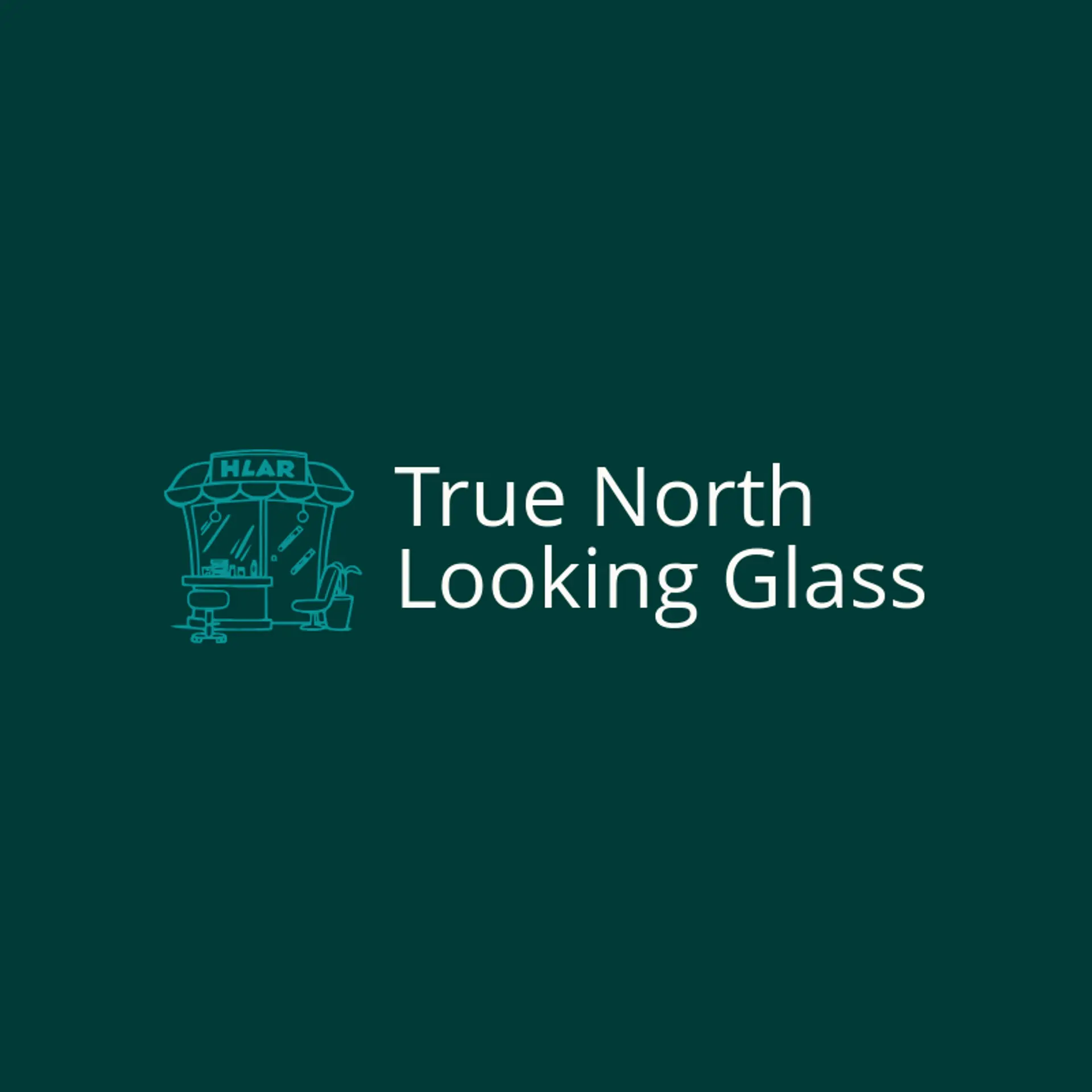 True North Looking Glass logo for mirror