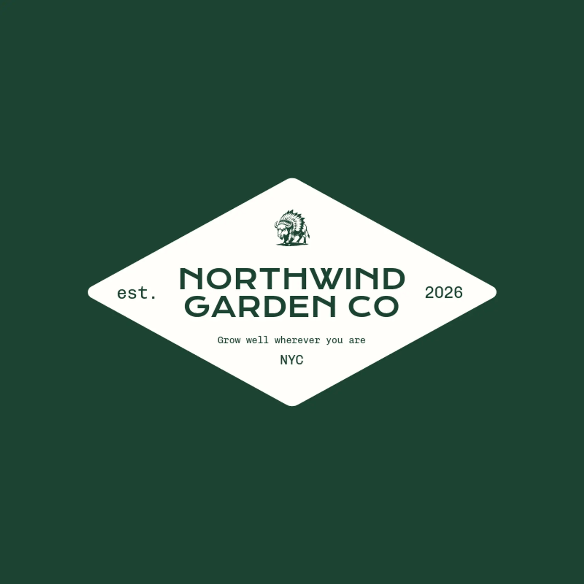 Northwind Garden Co logo for native