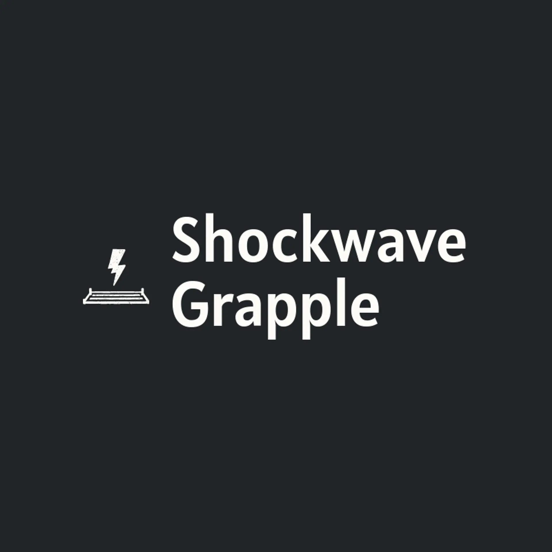 Shockwave Grapple logo for wrestling