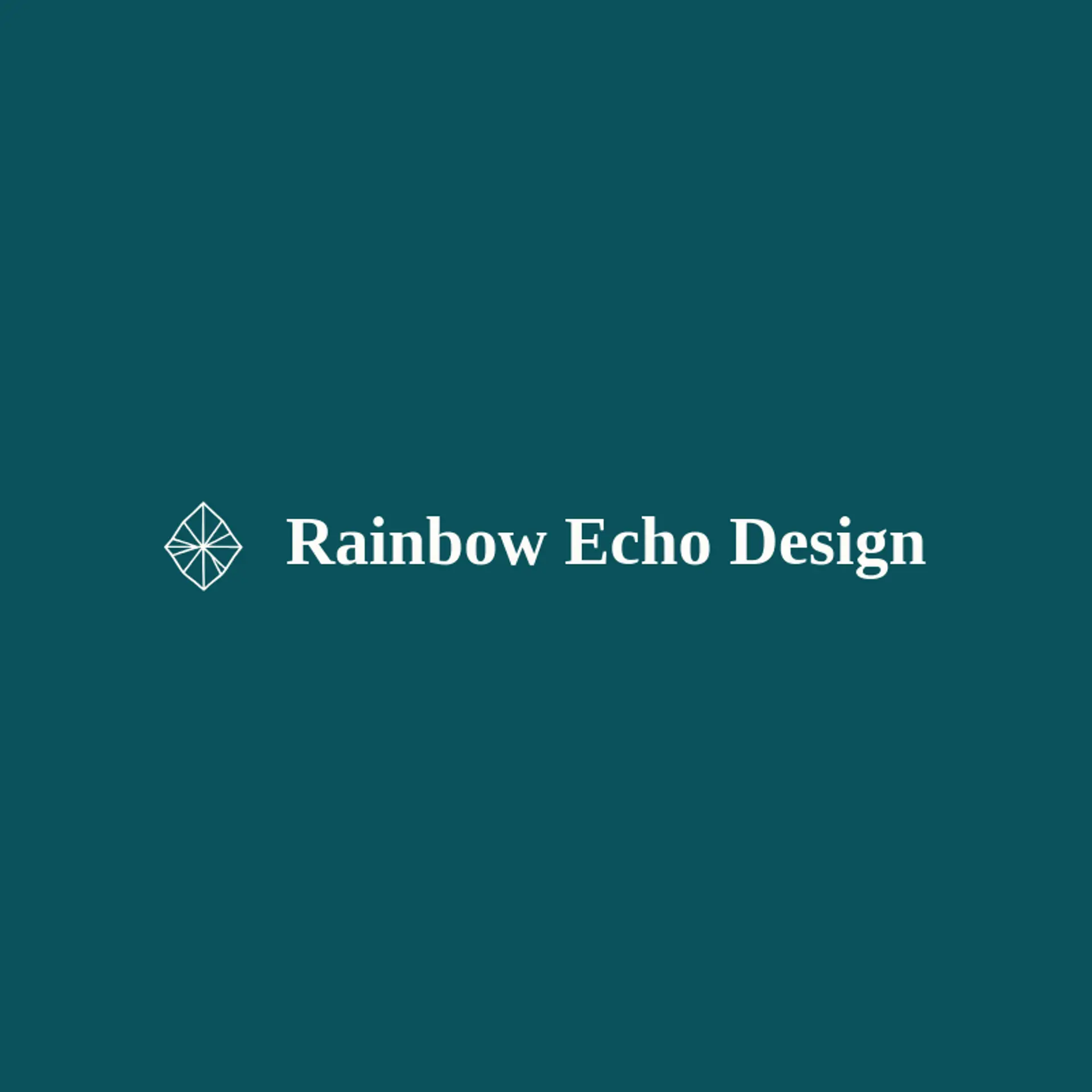 Rainbow Echo Design logo for kaleidoscope