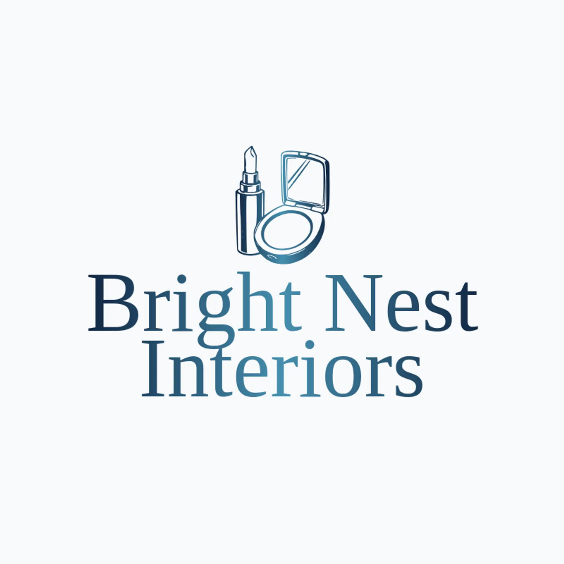 Bright Nest Interiors logo for mirror