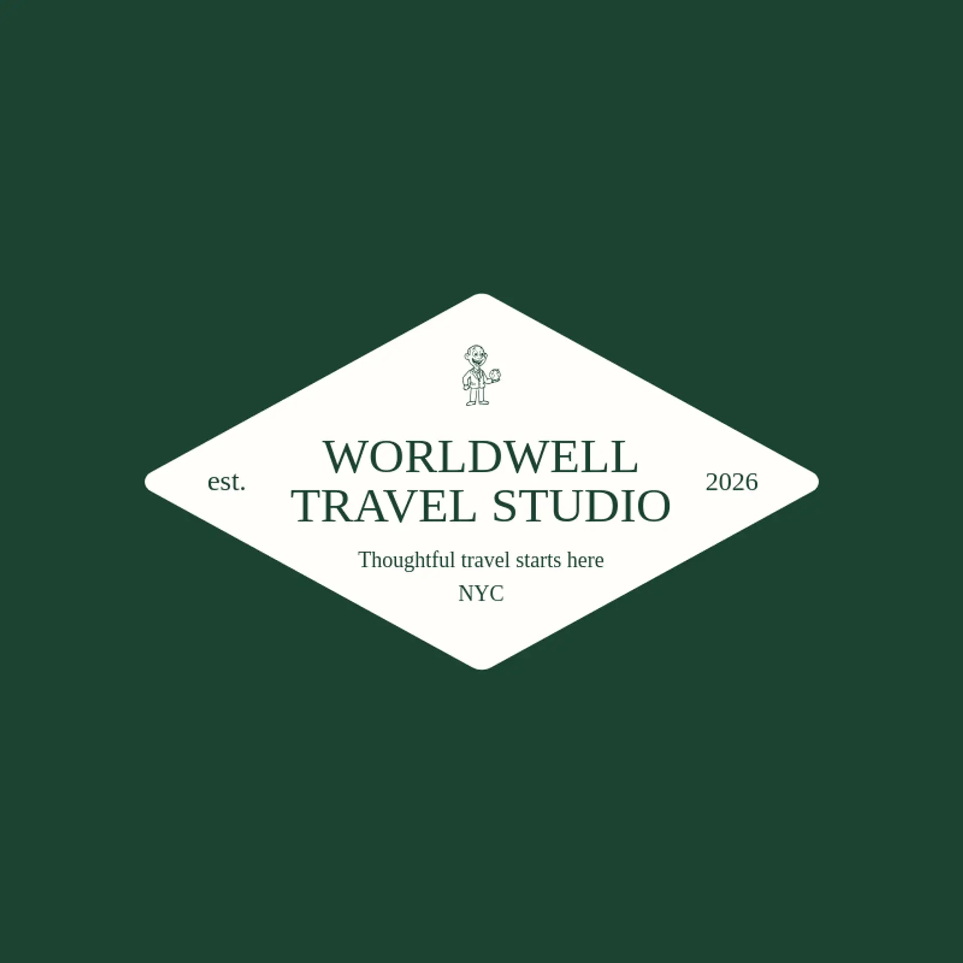 Worldwell Travel Studio logo for travel agent