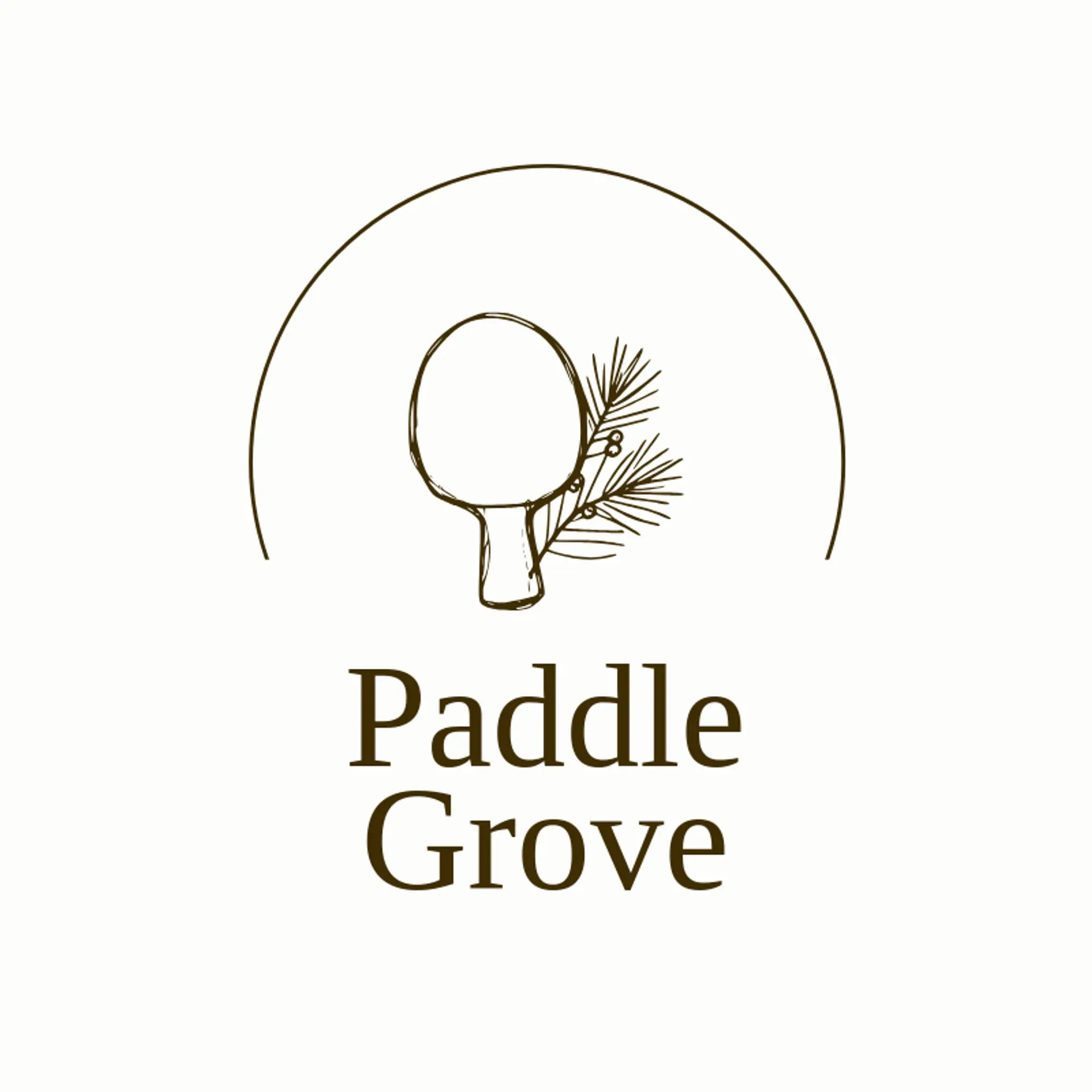 Paddle Grove logo for ping pong