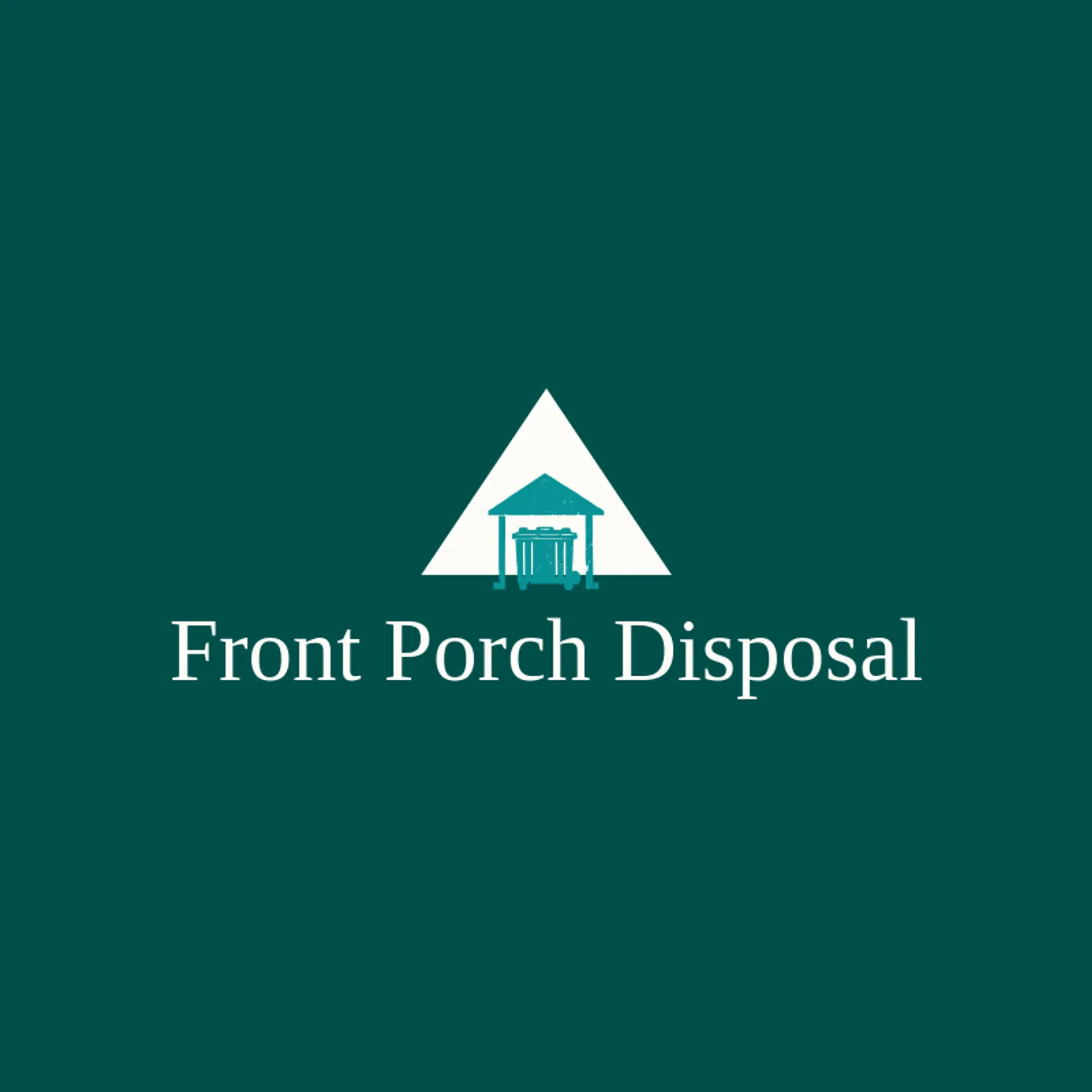 Front Porch Disposal logo for dumpster