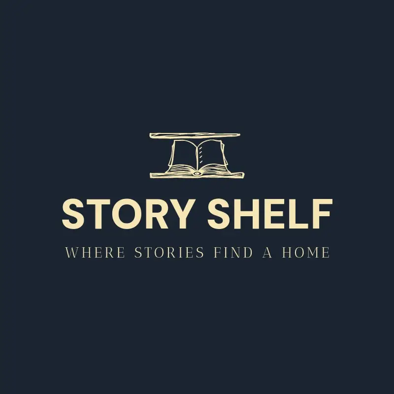 The bookstore name Story Shelf as a branded logo with a single color icon