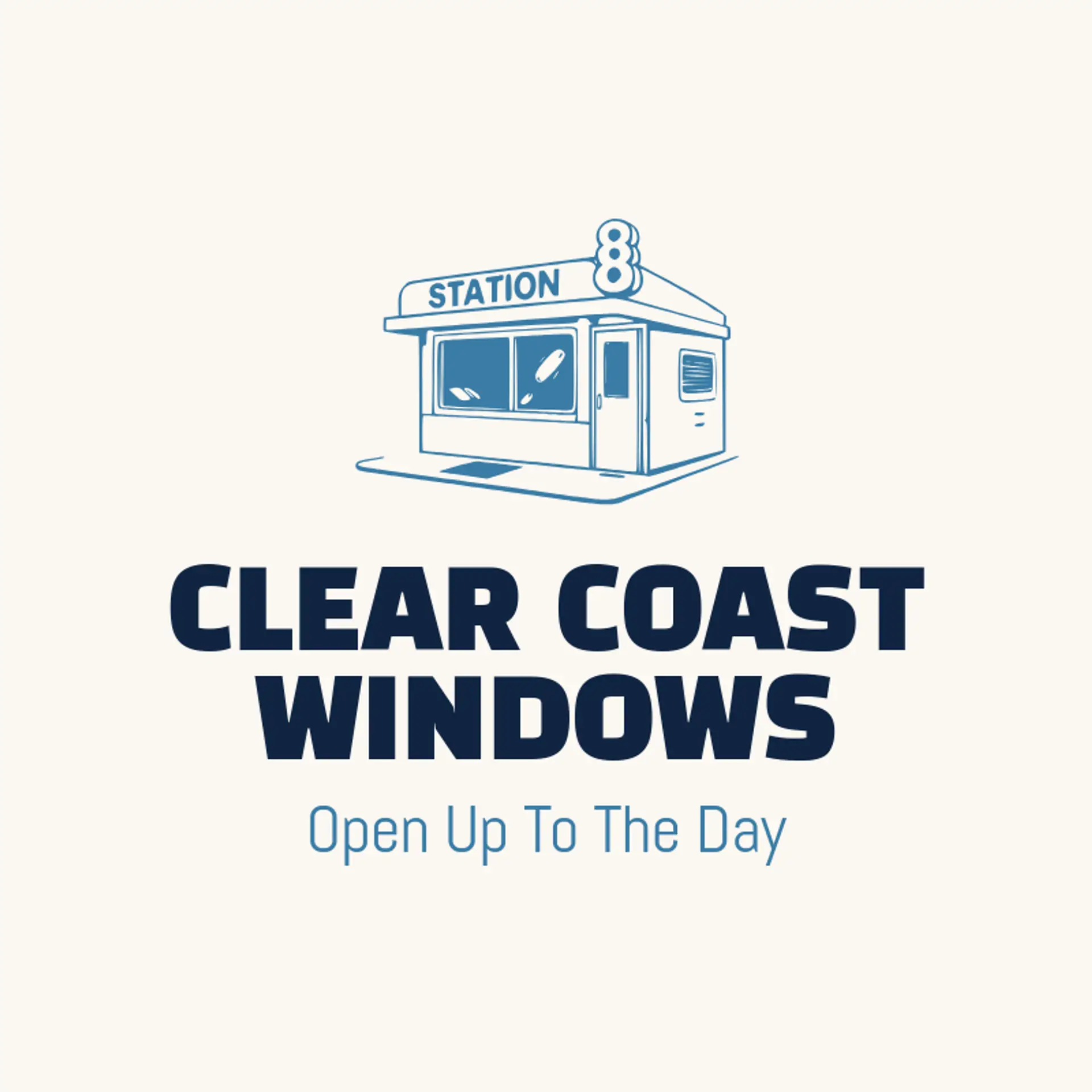 Clear Coast Windows logo for window