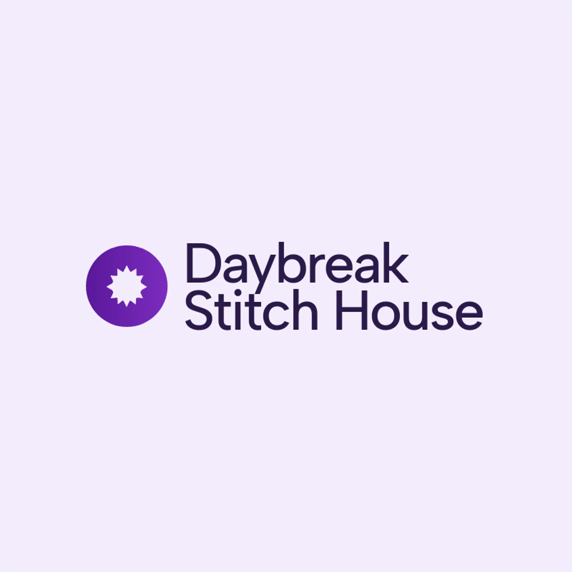 Daybreak Stitch House logo for embroidery