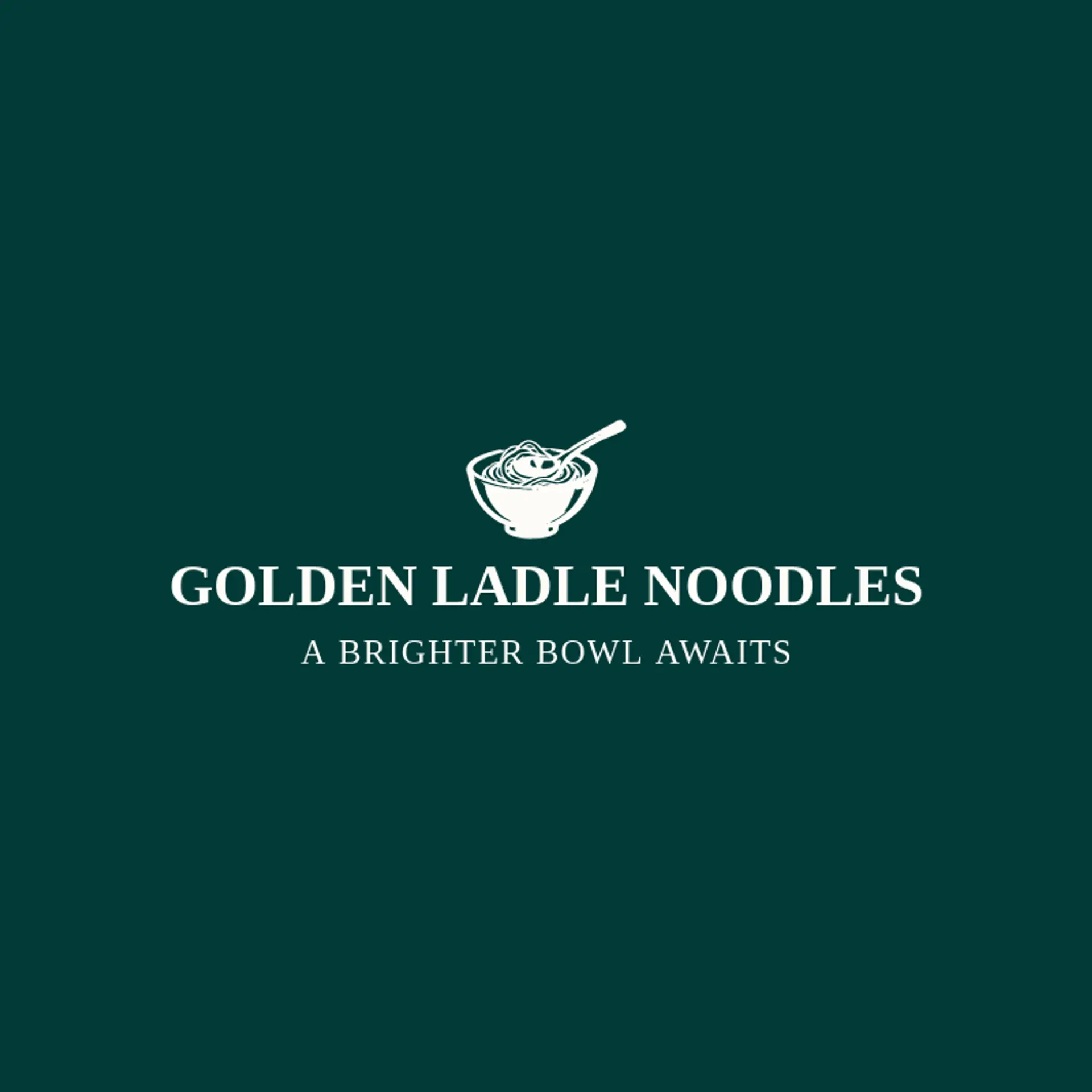 Golden Ladle Noodles logo for noodle