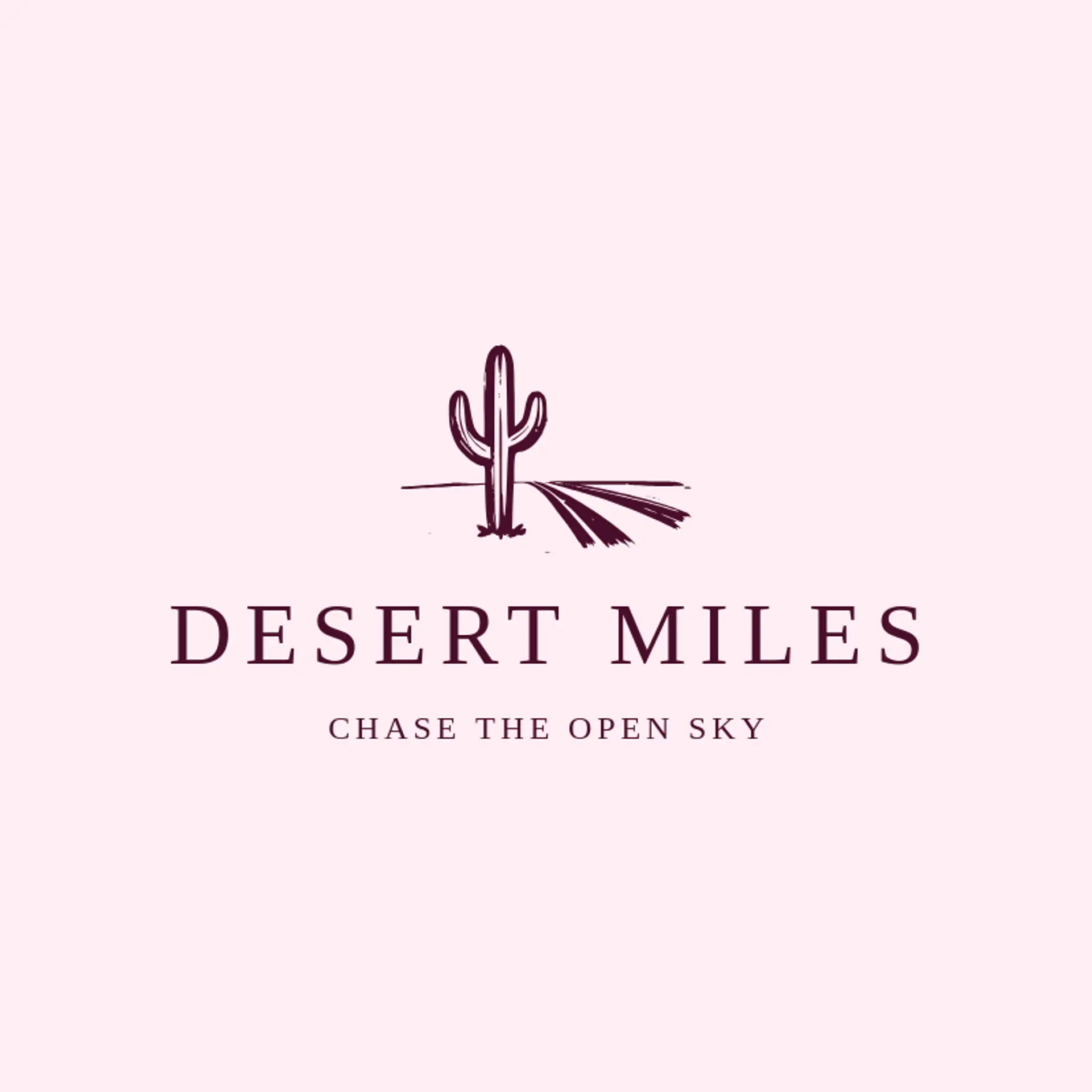 Desert Miles logo for road trip