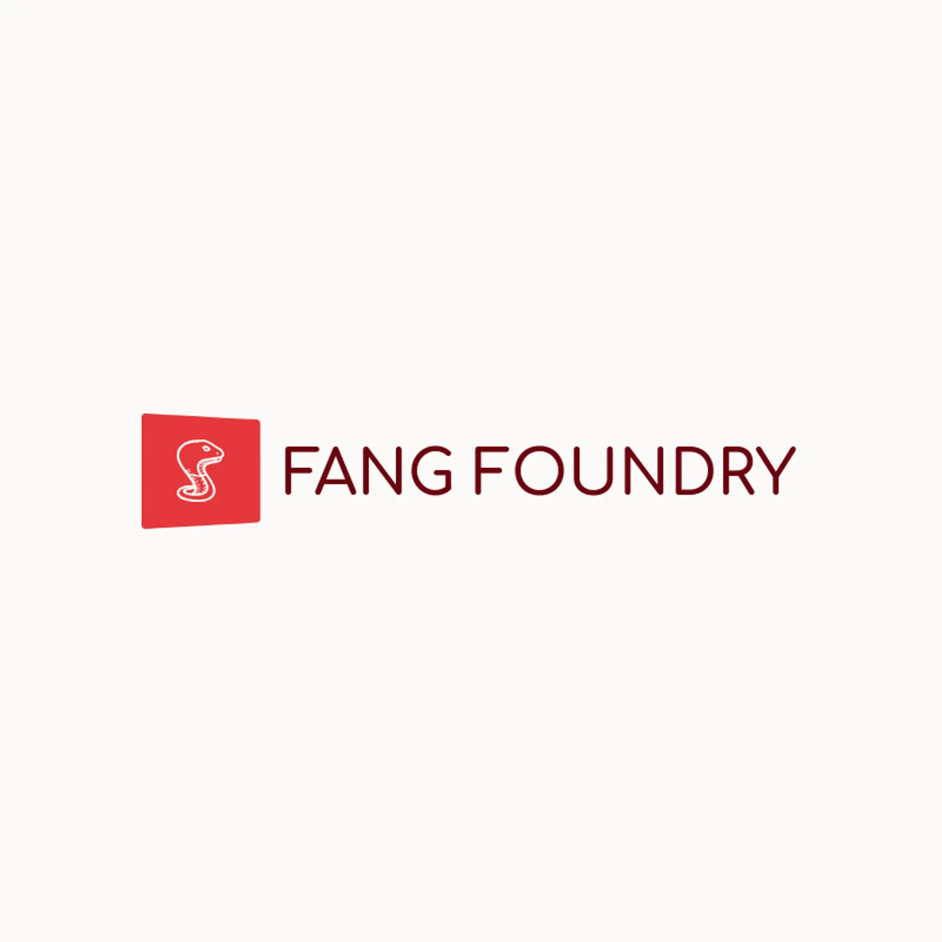 Fang Foundry logo for snake